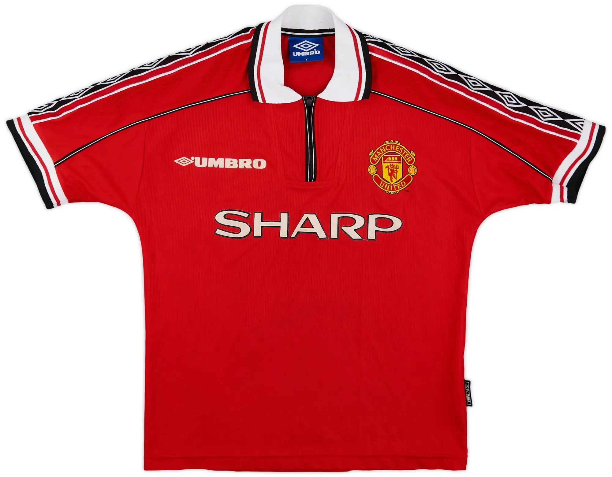 Umbro 1998-00 Manchester United Home Shirt - 8/10 - (XL.Boys)
