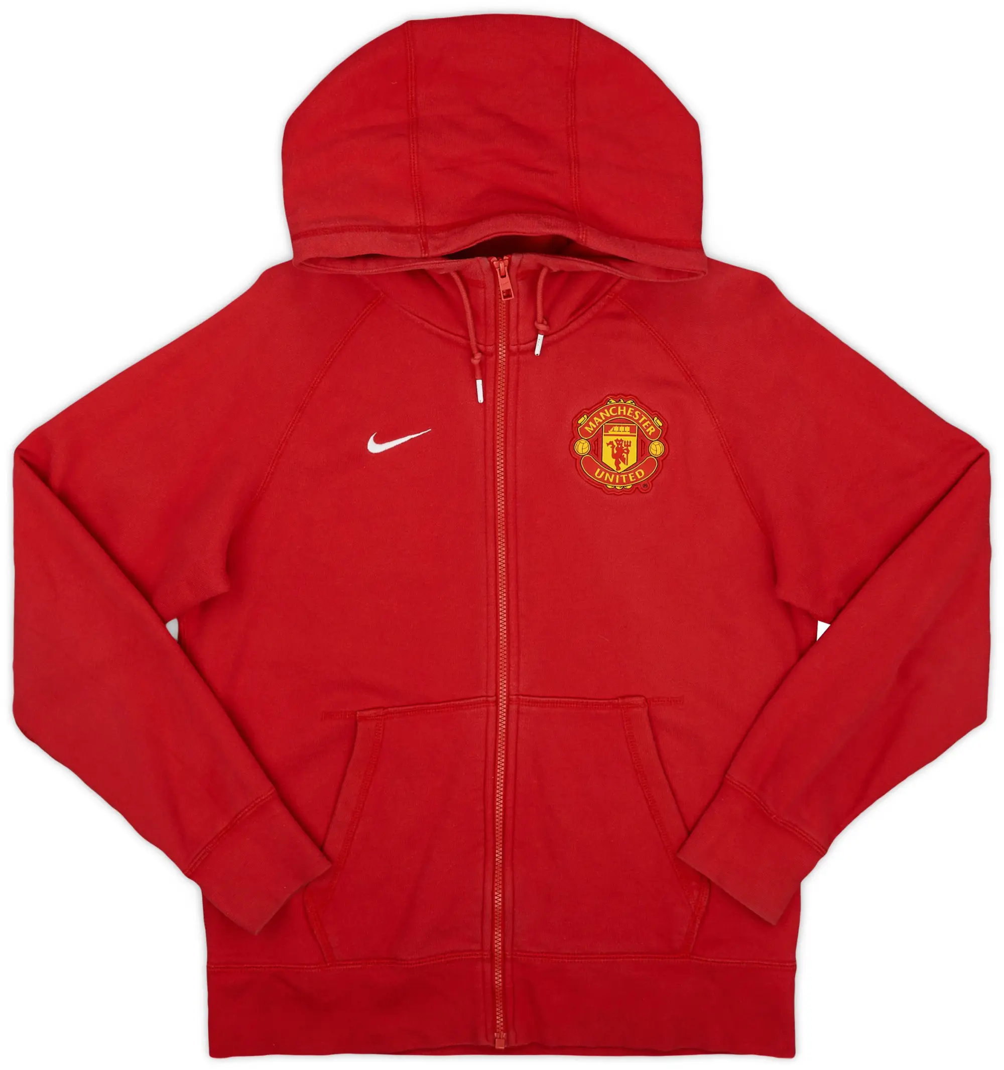 2014-15 Manchester United Nike Zipped Hooded Top - 8/10 - (L)