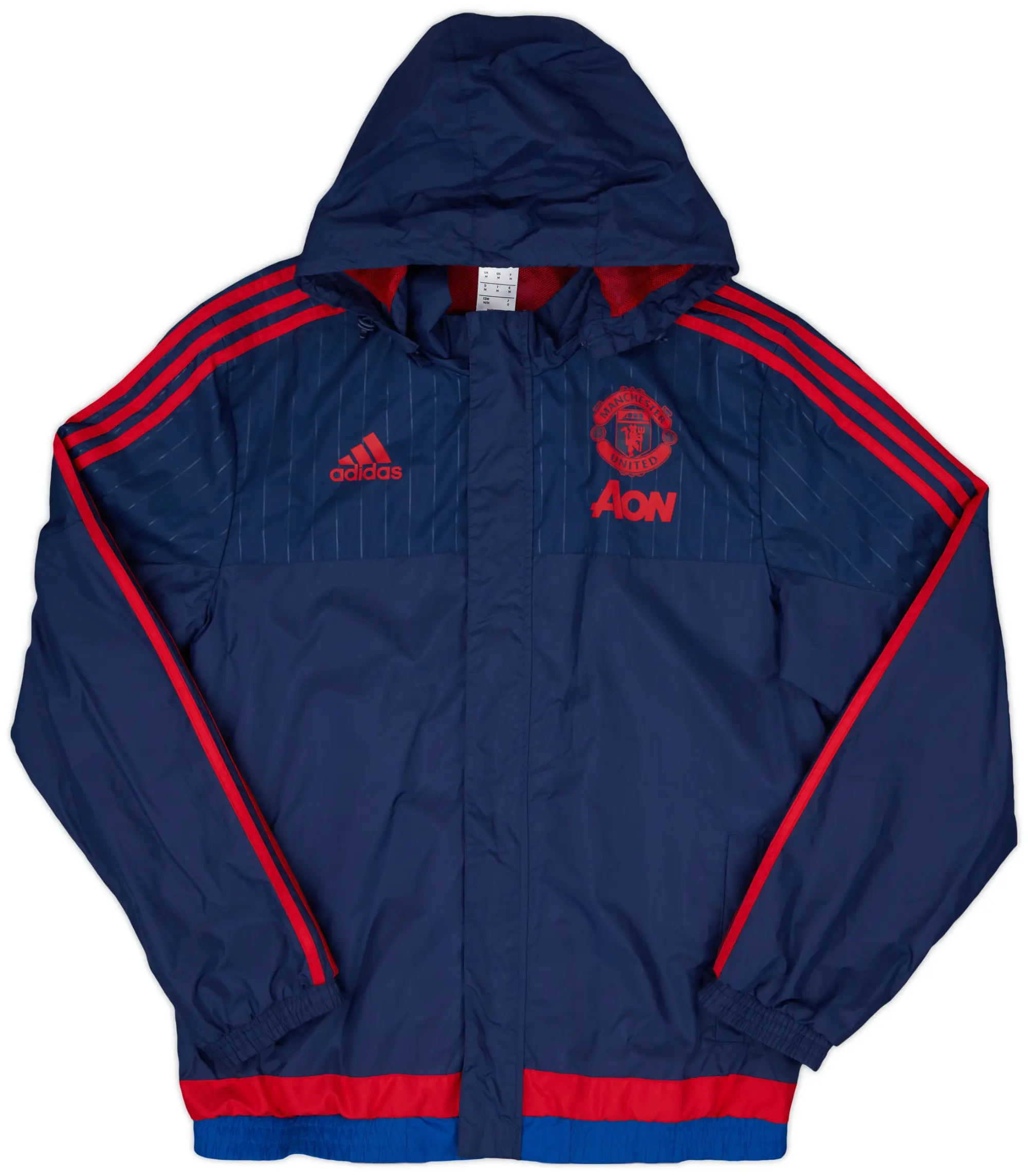 2015-16 Manchester United adidas Rain Jacket - 10/10 - (M)