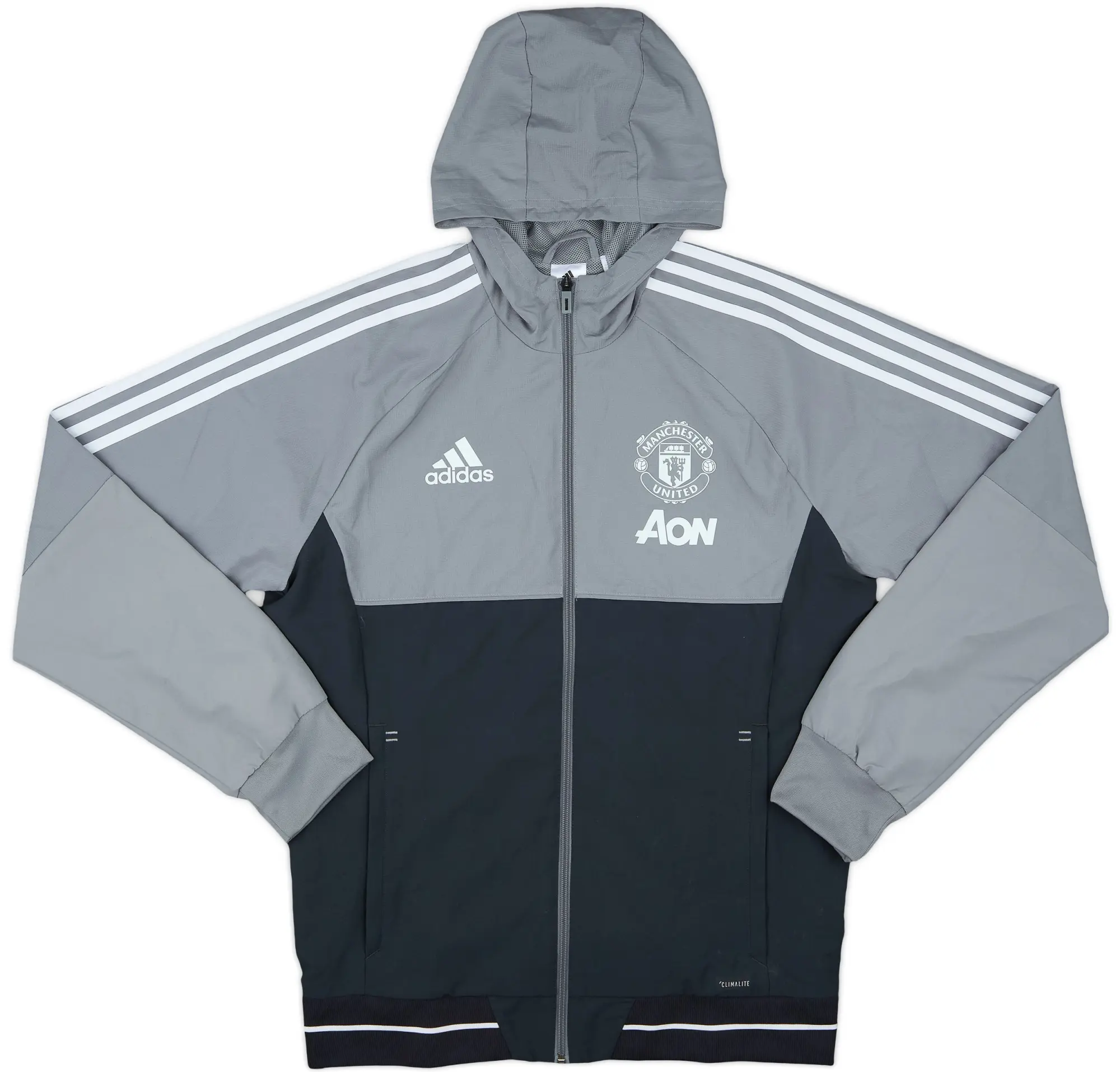 2017-18 Manchester United adidas Track Jacket - 10/10 - (M)