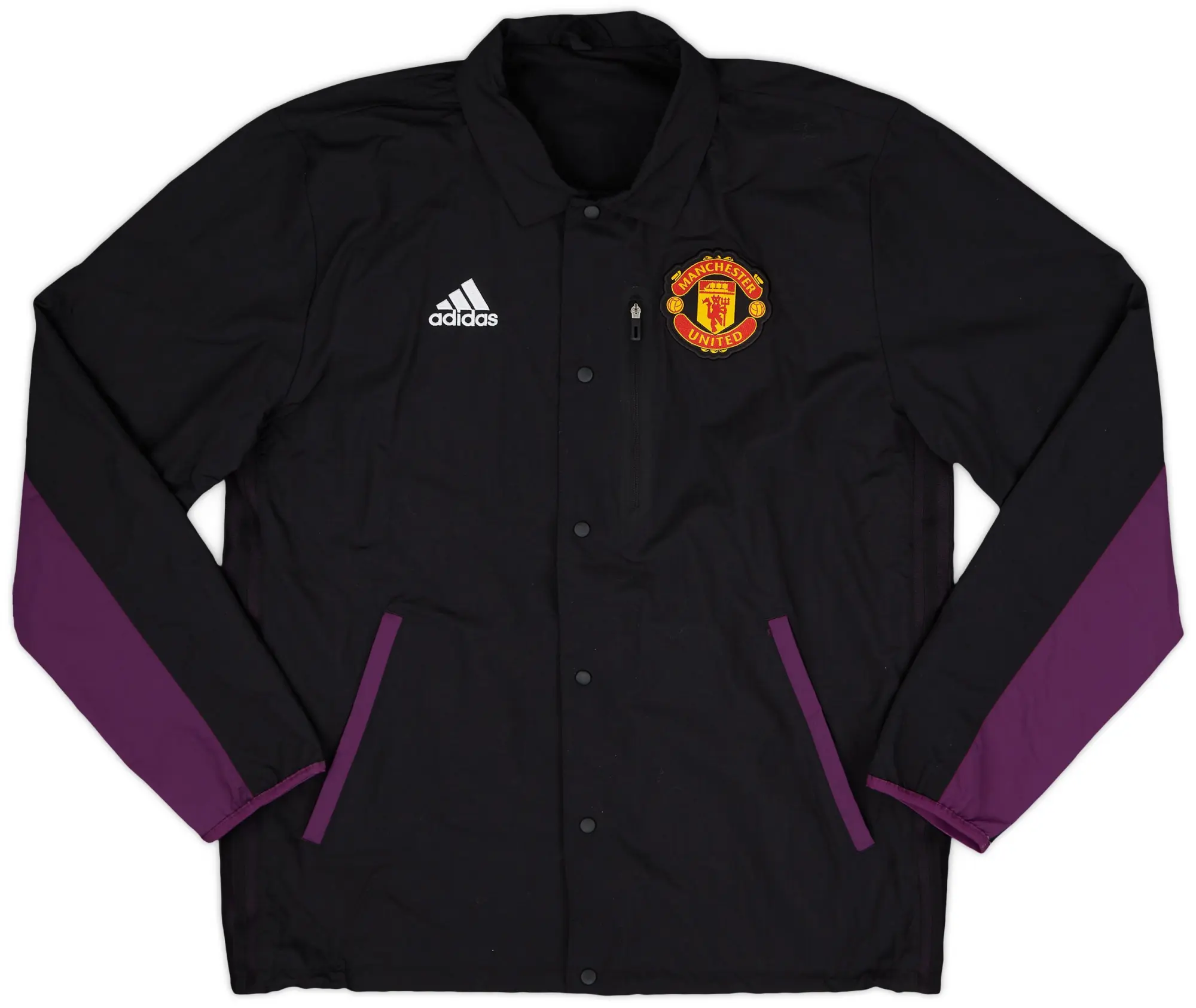 2021-22 Manchester United adidas Coach Jacket - 8/10 - (M)