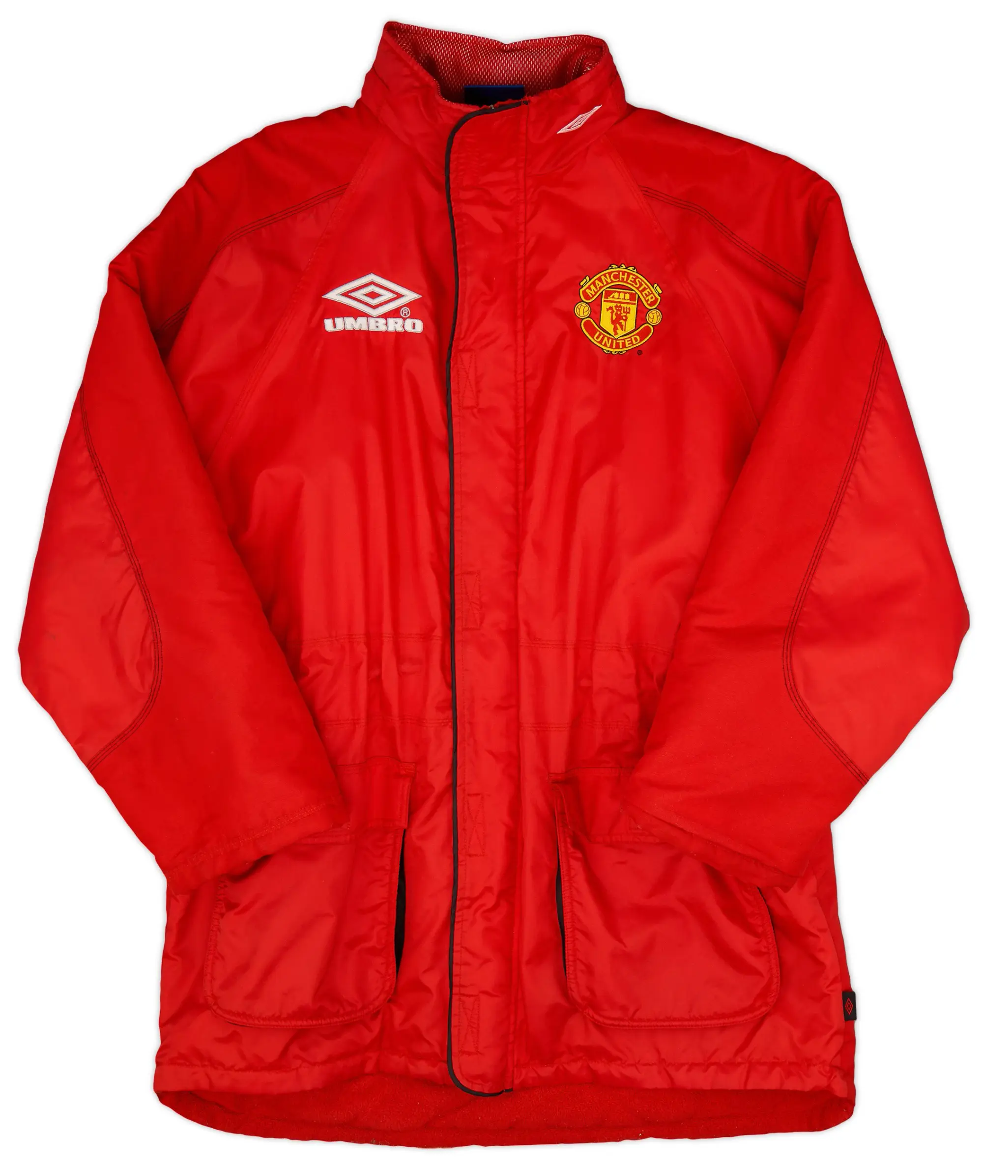 1998-99 Manchester United Umbro Padded Bench Coat - 9/10 - (L)