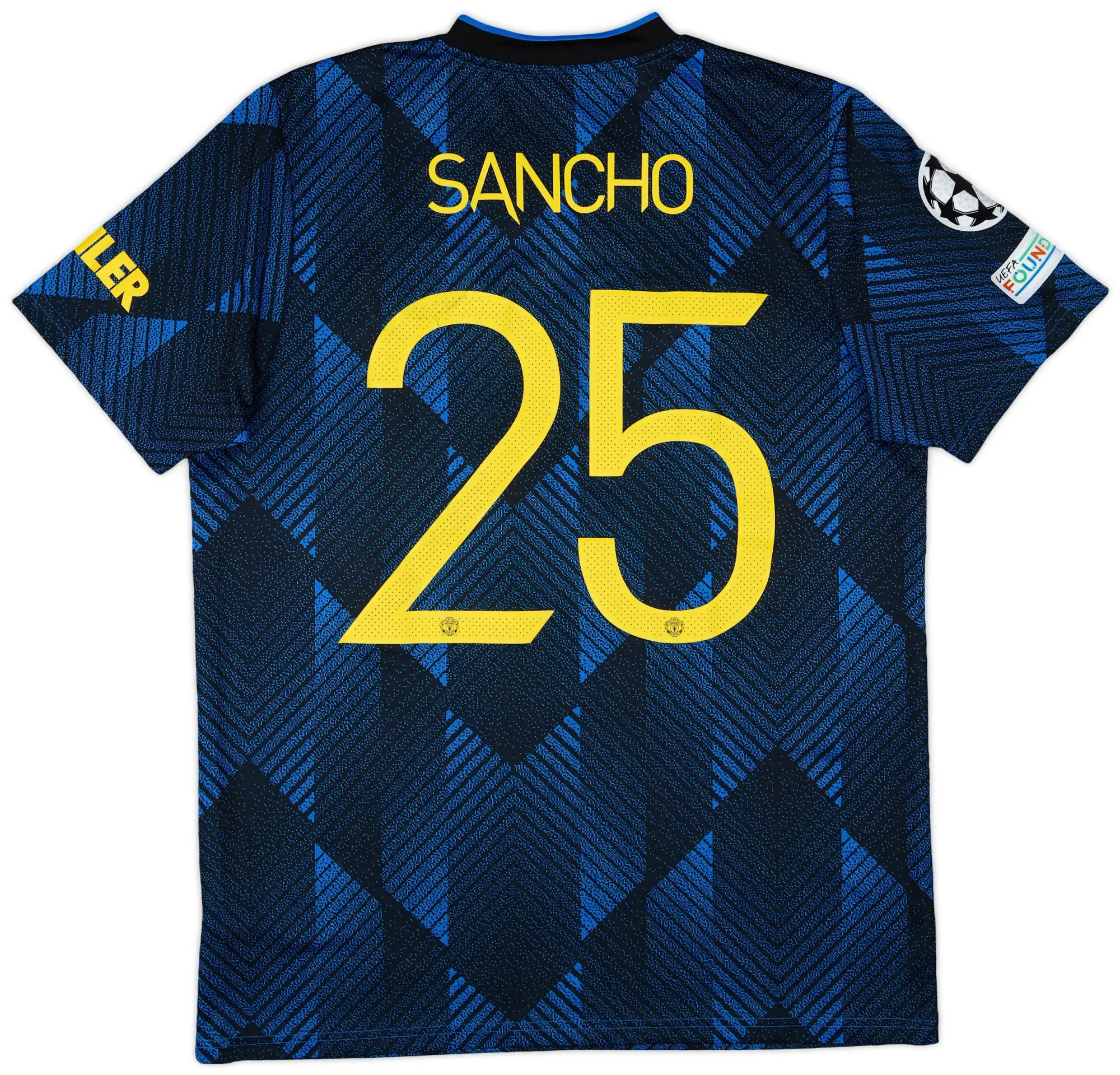 adidas 2021-22 Manchester United Third Shirt Sancho #25 - 7/10 - (L)