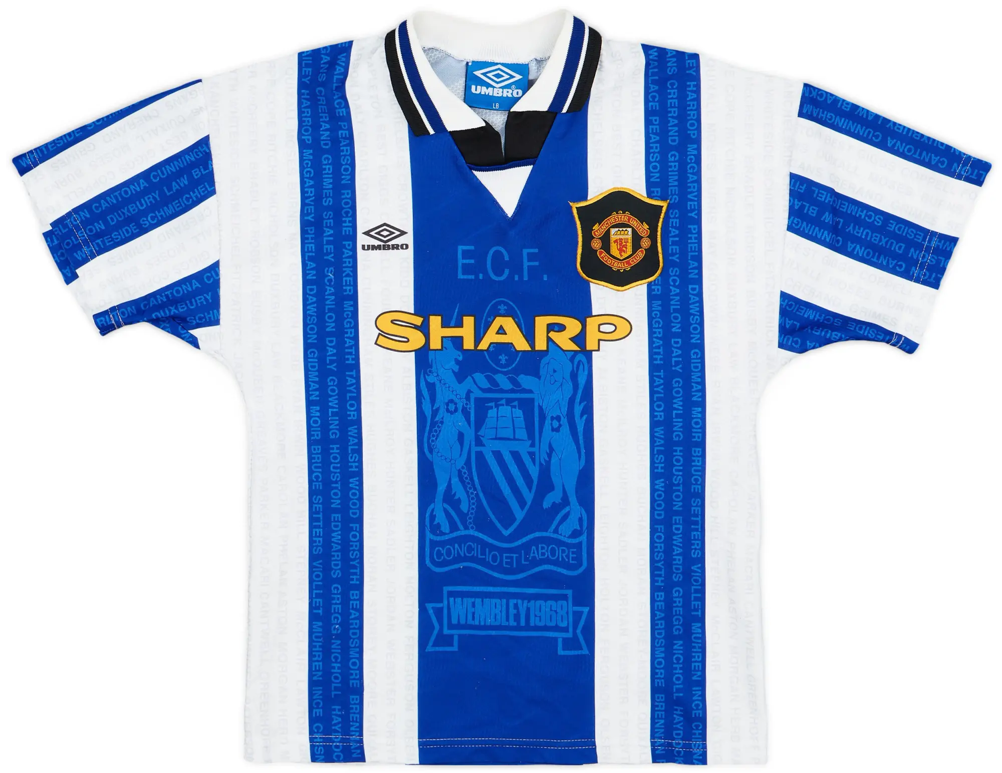 Umbro 1994-96 Manchester United Third Shirt - 8/10 - (L.Boys)