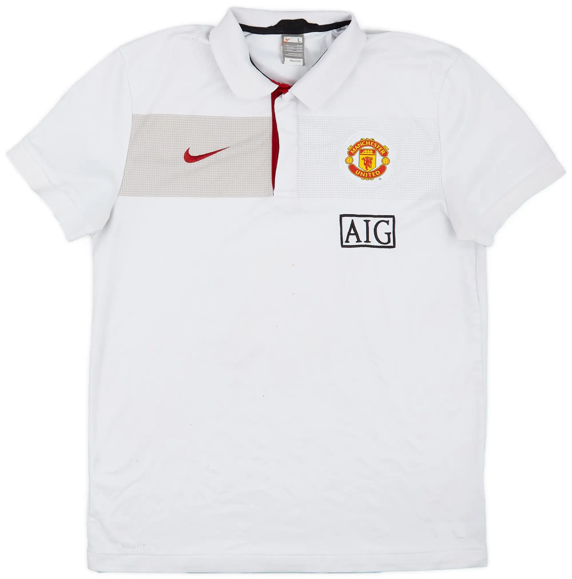 2009-10 Manchester United Nike Polo Shirt - 9/10 - (M)