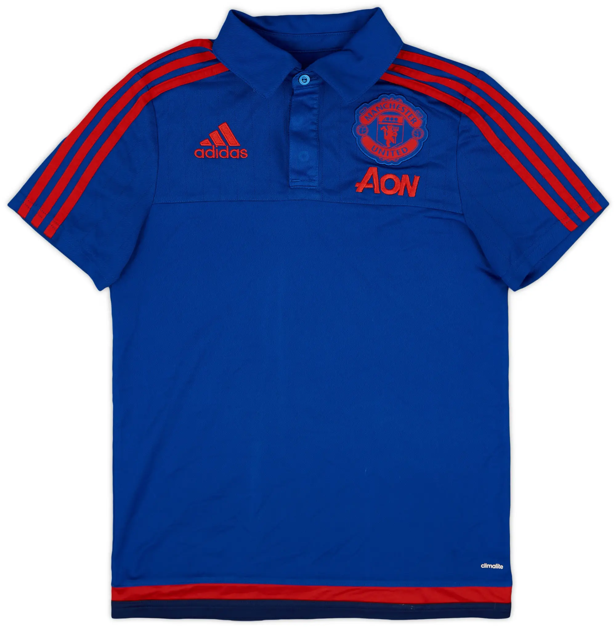 2015-16 Manchester United adidas Polo Shirt - 8/10 - (L.Boys)