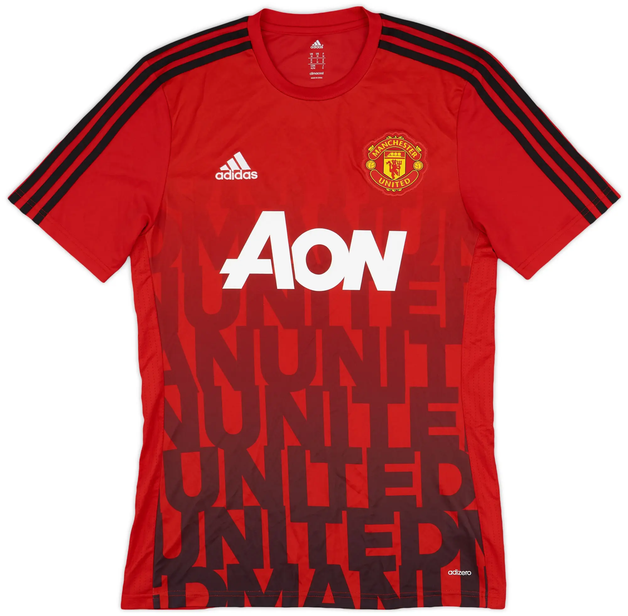 adidas 2015-16 Manchester United adizero Training Shirt - 8/10 - (M)