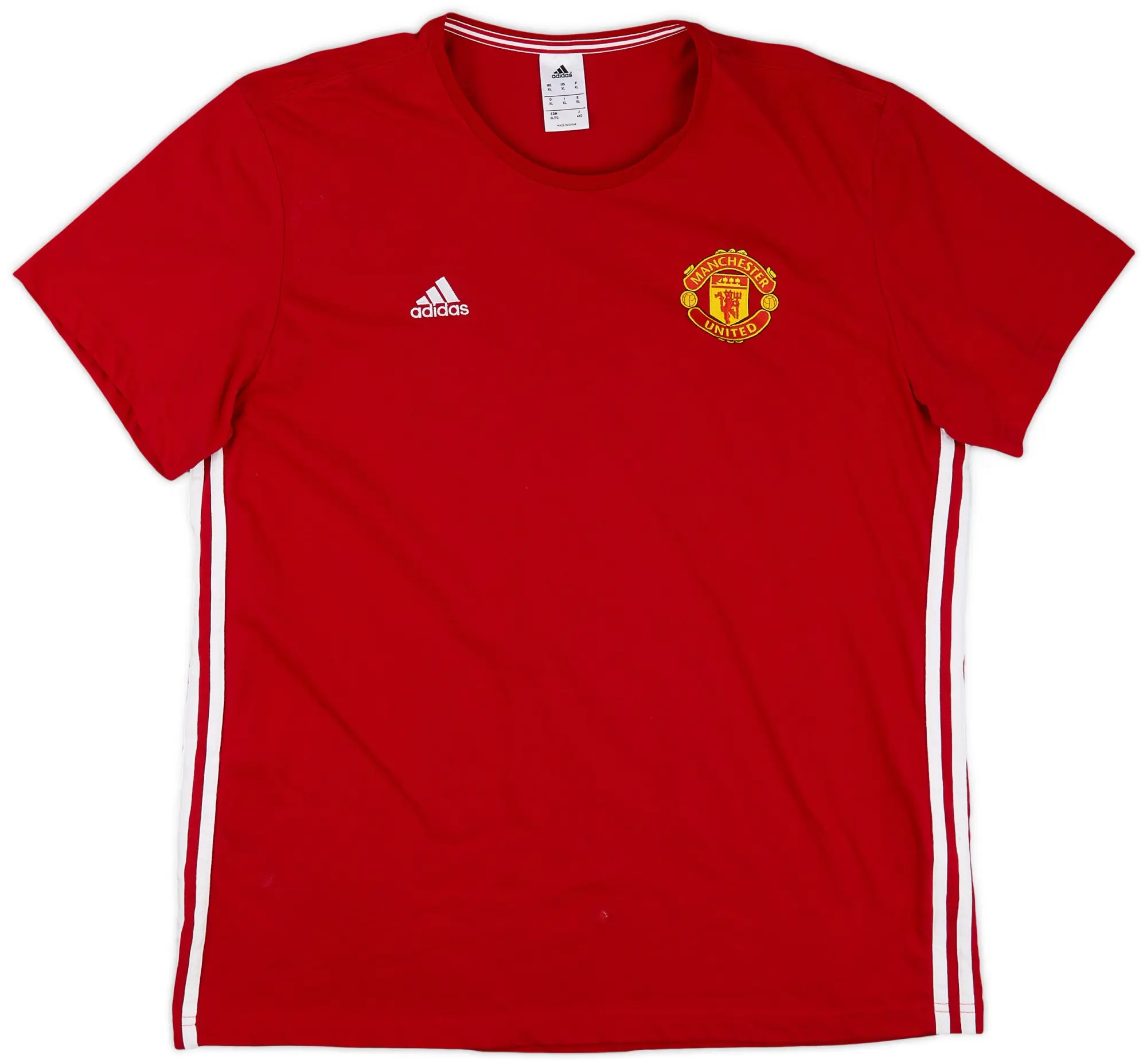 2016-17 Manchester United adidas Cotton Tee - 7/10 - (XL)