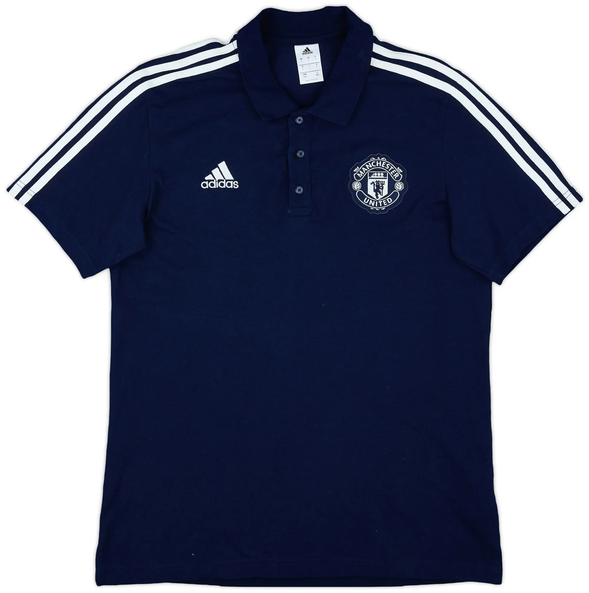 2018-19 Manchester United adidas Polo Shirt - 9/10 - (L)