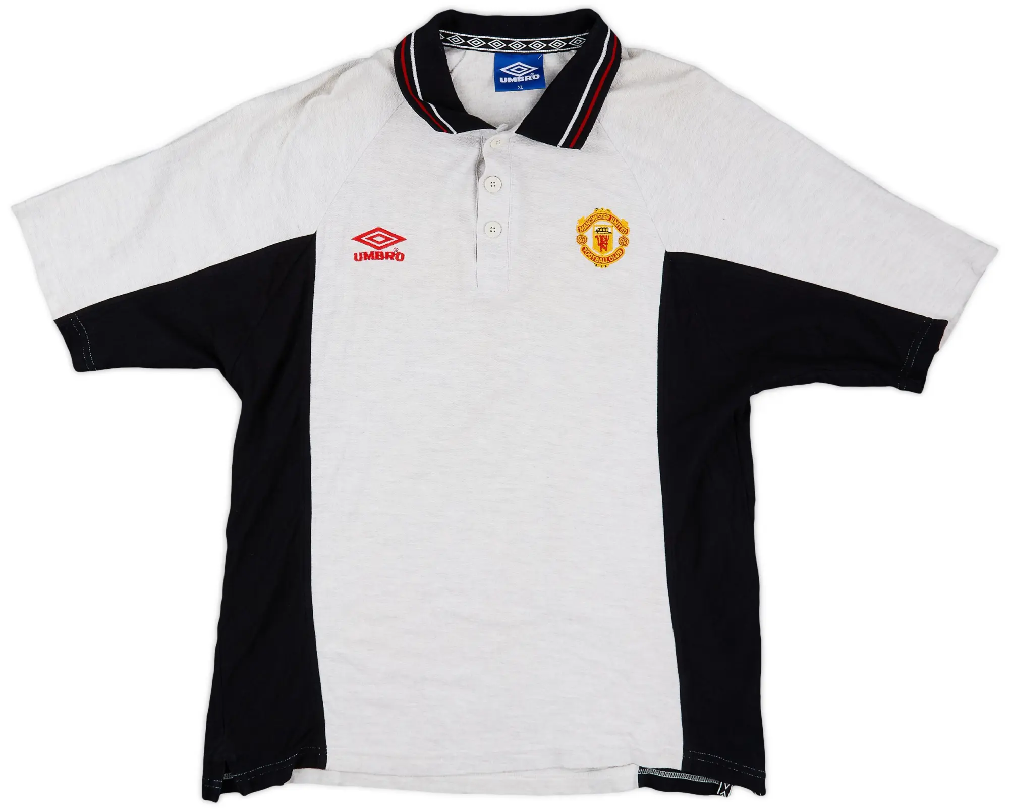 1994-96 Manchester United Umbro Polo Shirt - 8/10 - (XL)