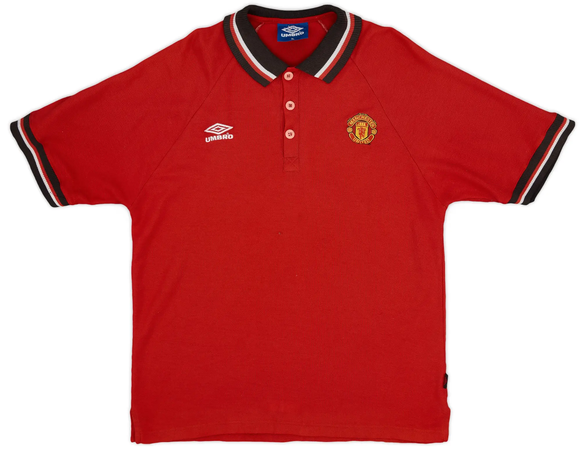 1997-98 Manchester United Umbro Polo Shirt - 7/10 - (XL)