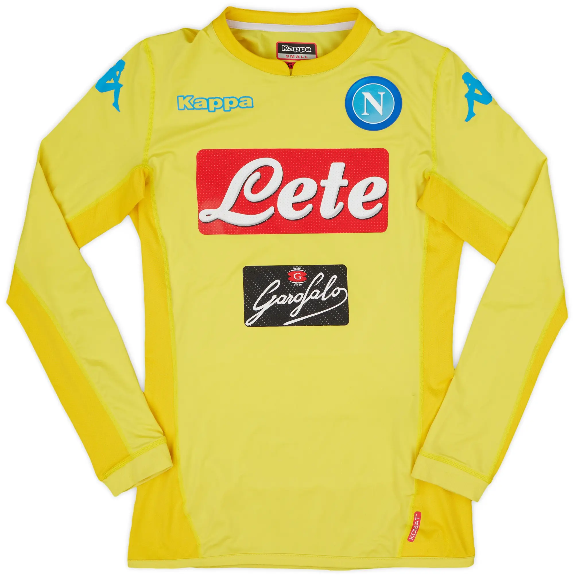 Kappa 2017-18 Napoli Authentic Away L/S Shirt - 8/10 - (S)