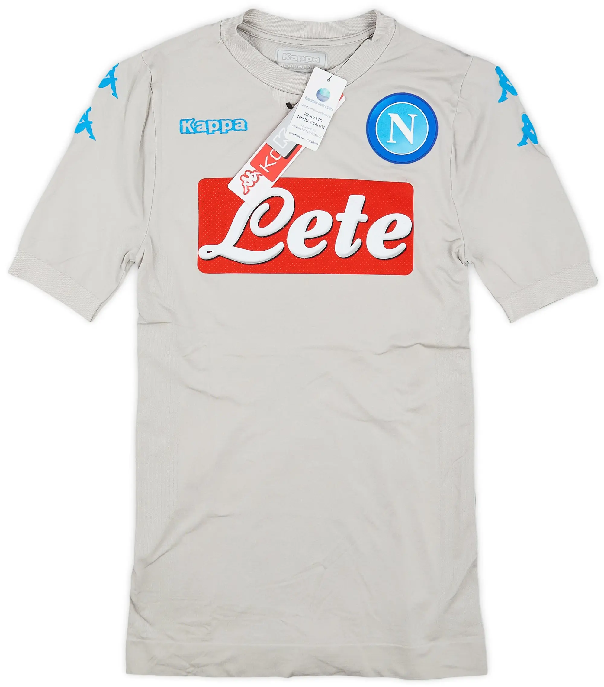 Kappa 2016-17 Napoli European Fourth Authentic Kombat Fit Shirt (M/L)