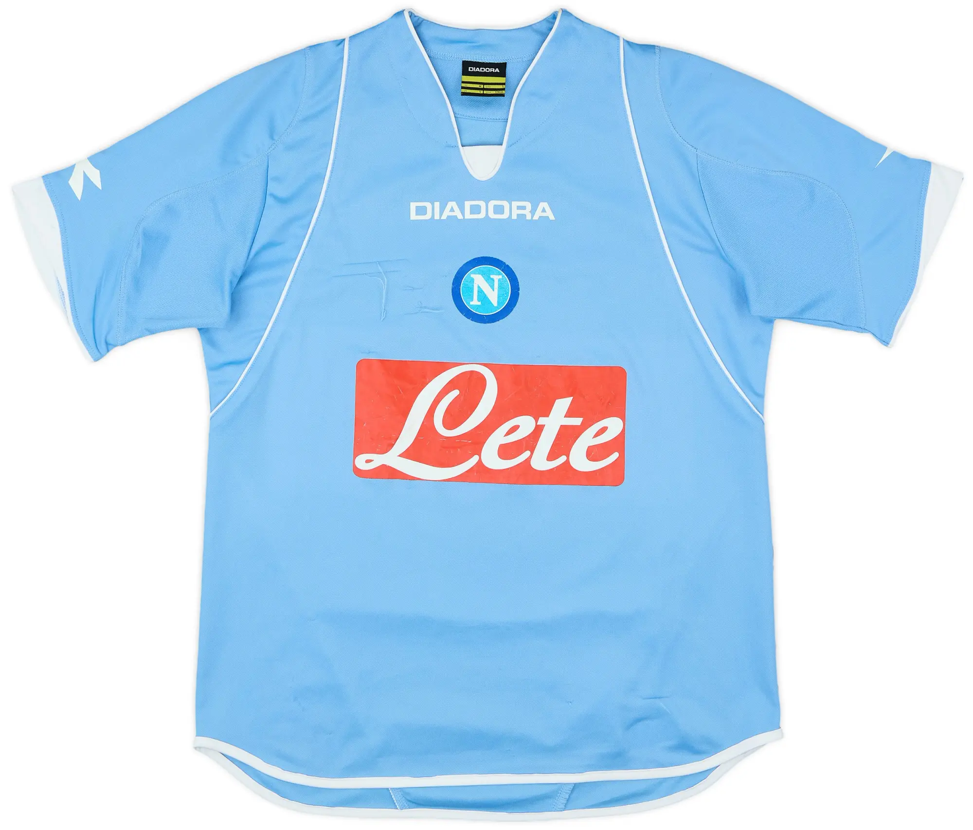 Diadora 2007-08 Napoli Home Shirt - 7/10 - (S)