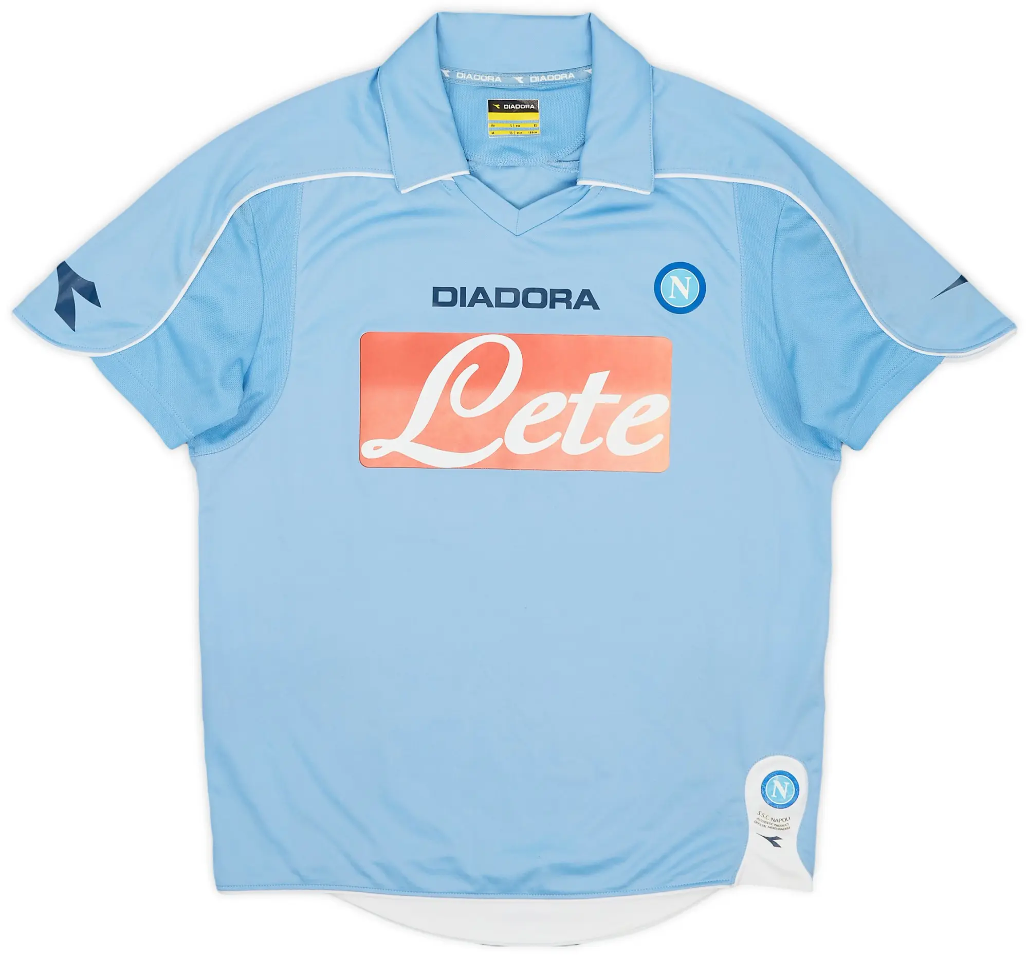 Diadora 2008-09 Napoli Home Shirt - 6/10 - (XS)