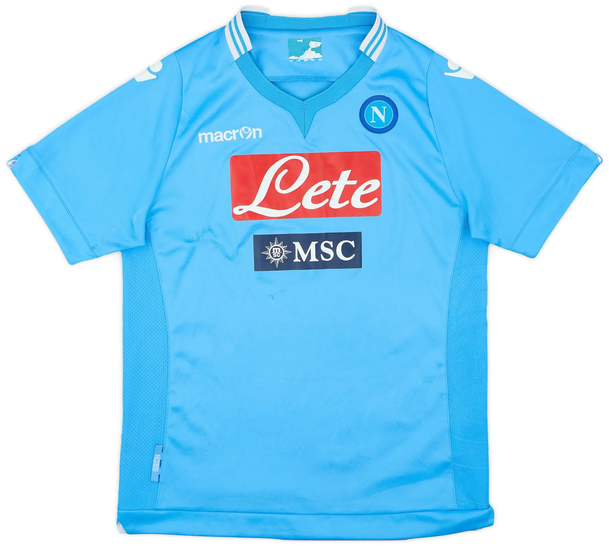 Macron 2013-14 Napoli Home Shirt - 5/10 - (XL.Boys)