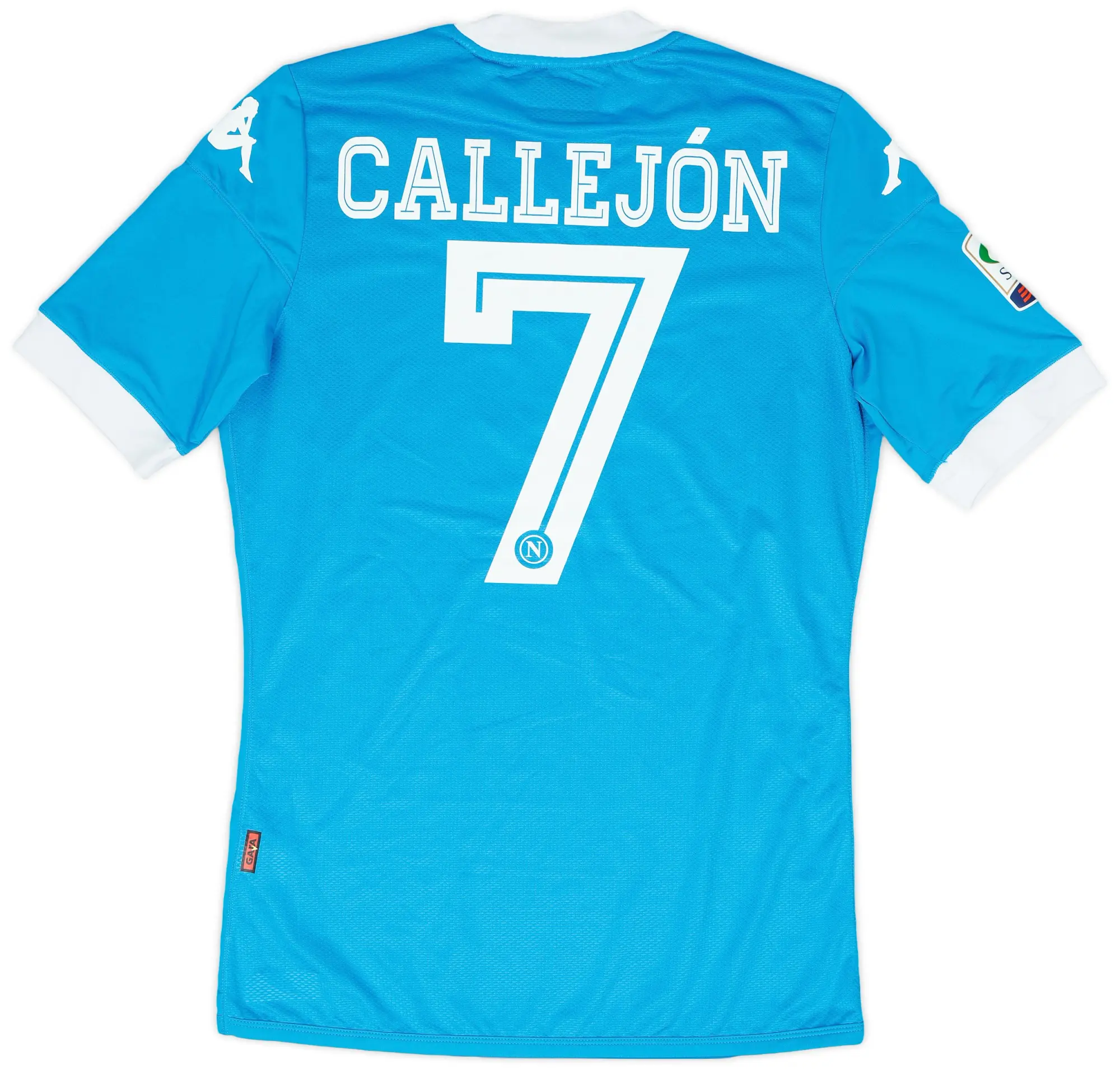 Kappa 2015-16 Napoli Match Issue Home Shirt Callejon #7