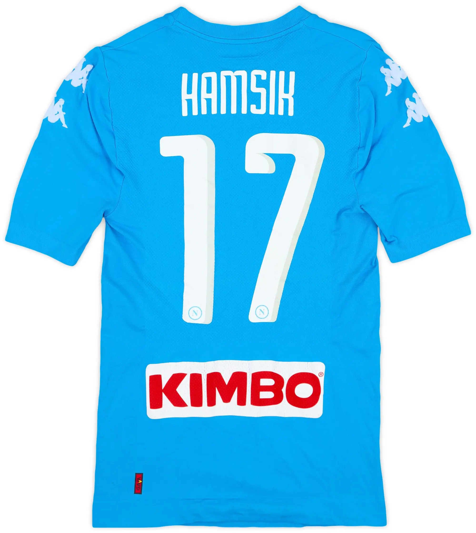 Kappa 2016-17 Napoli Authentic Home Shirt Hamsik #17 - 7/10 - (XL/XXL)