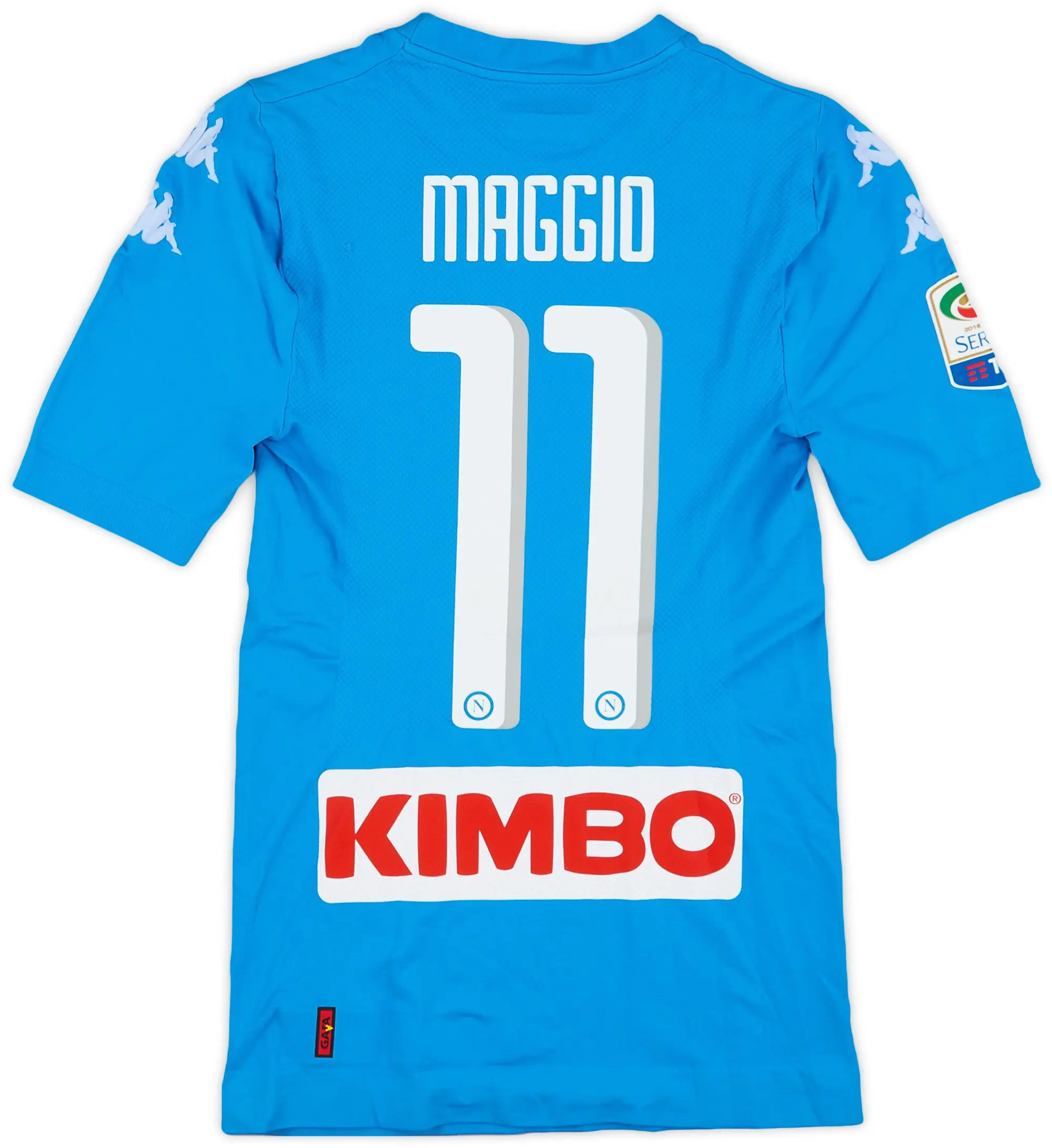 Kappa 2016-17 Napoli Match Issue Home Shirt Maggio #11