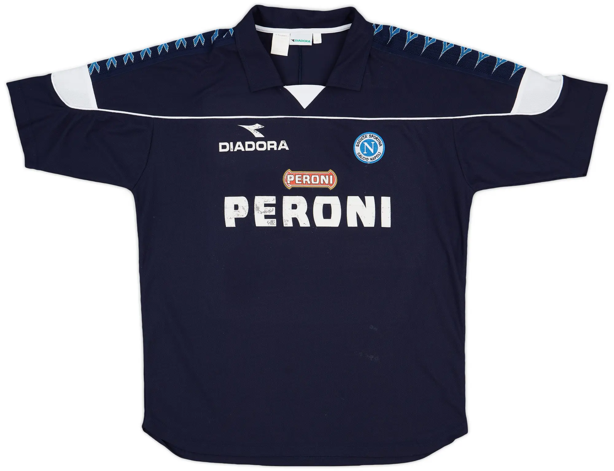 2000-01 Napoli Diadora Training Shirt - 5/10 - (XL)