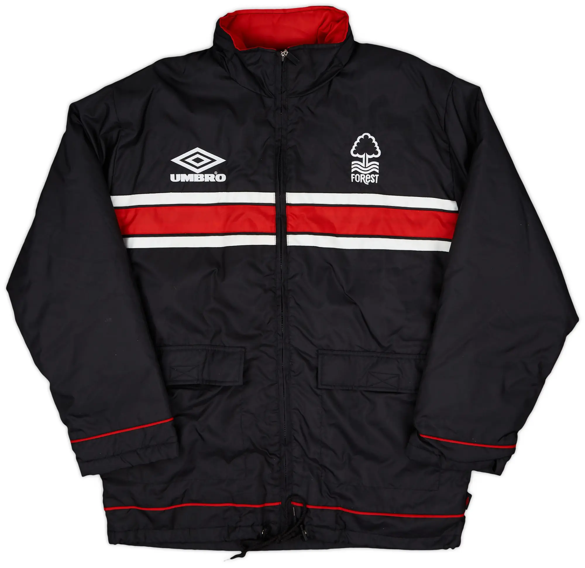 2000-01 Nottingham Forest Umbro Hooded Rain Jacket - 8/10 - (S)