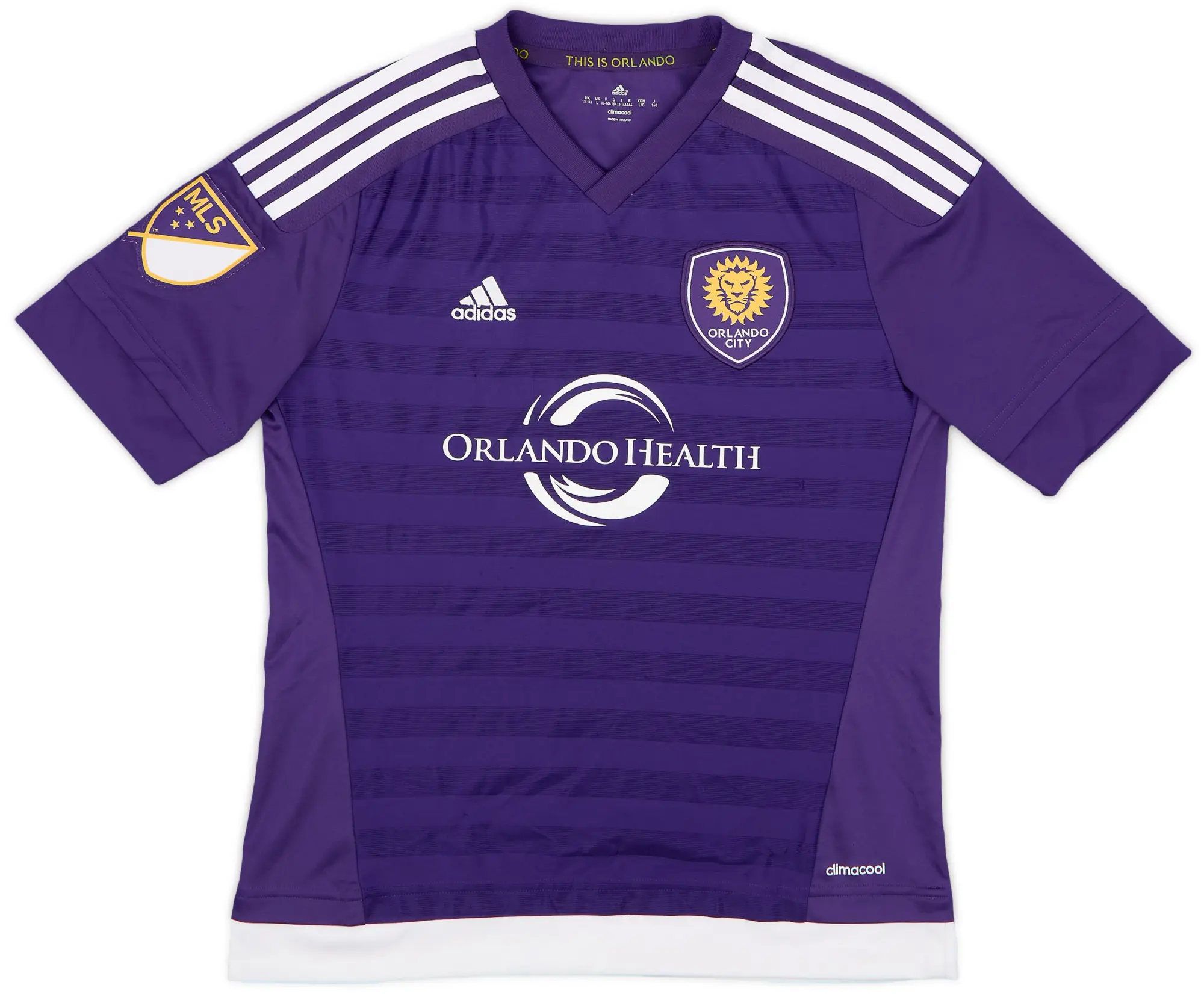 adidas 2015-16 Orlando City Home Shirt - 9/10 - (L.Boys)