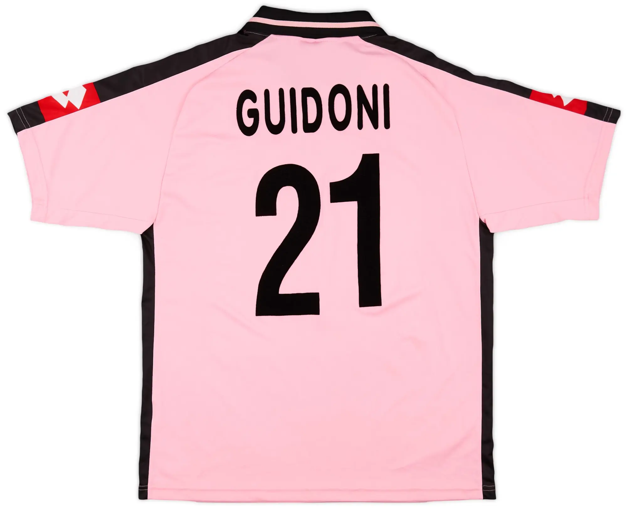 Lotto 2001-02 Palermo Match Issue Home Shirt Guidoni #21