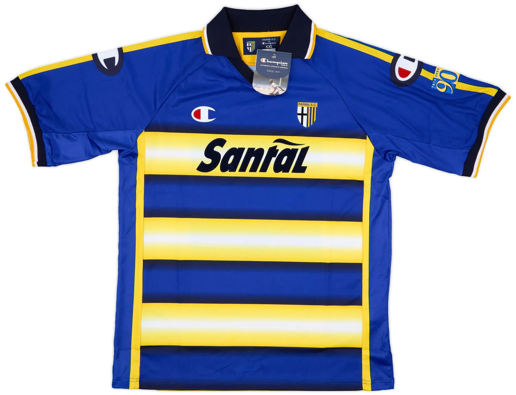 Champion 2003-04 Parma '90 Years' Home Shirt (XXL)