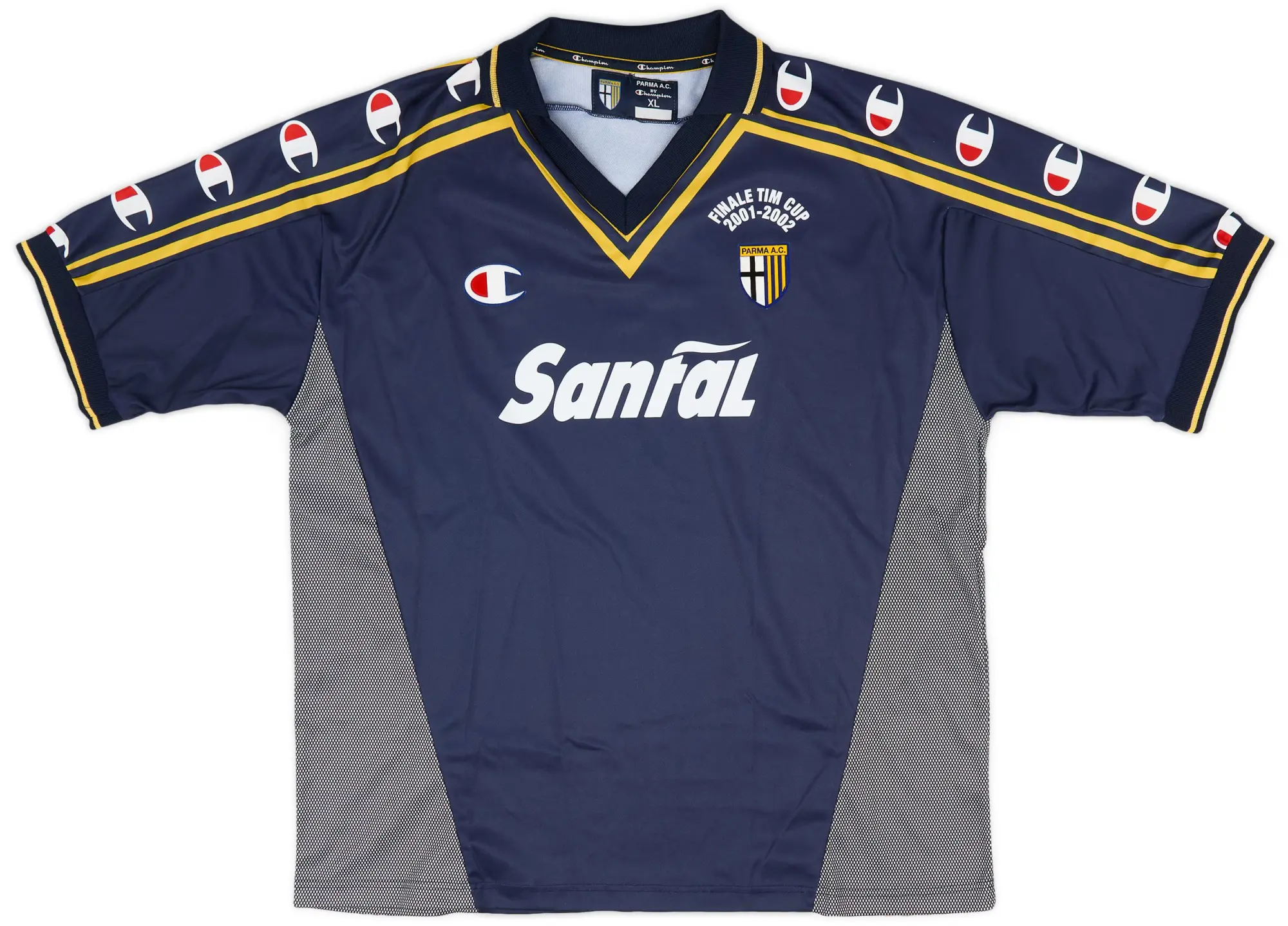 Champion 2000-01 Parma 'Signed' Finale TIM Cup Away Shirt - 10/10 - (XL)