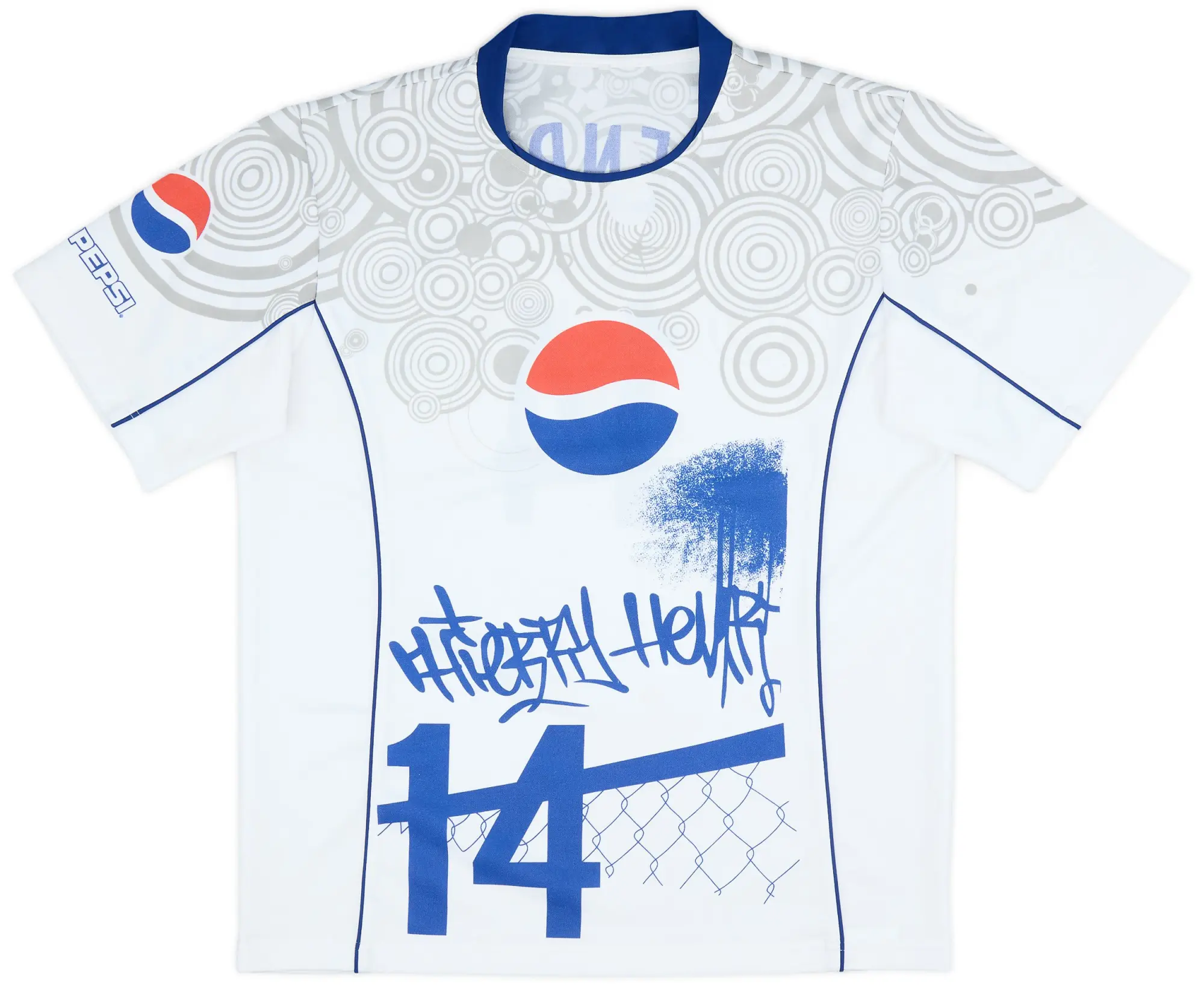 Training 2005-06 Pepsi 'How You Football' Graphic Shirt Henry #14 - 9/10 - (L)