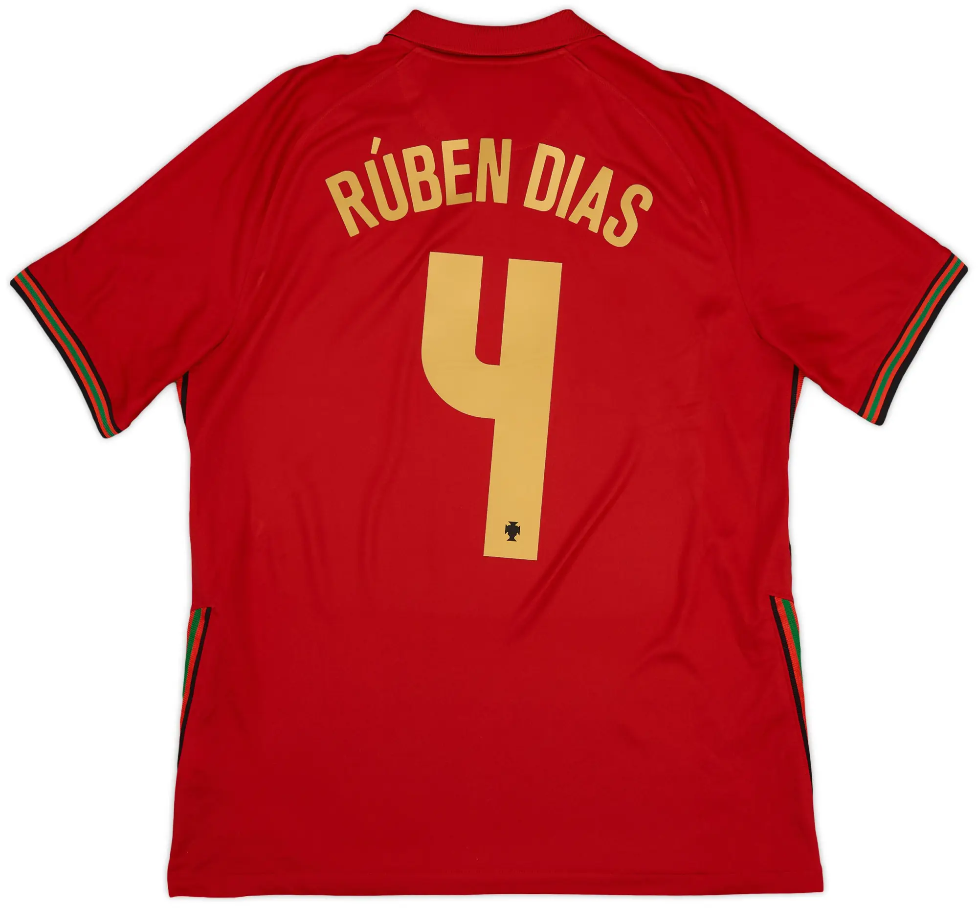 Nike 2020-21 Portugal Home Shirt Ruben Dias #4 - 8/10 - (L)