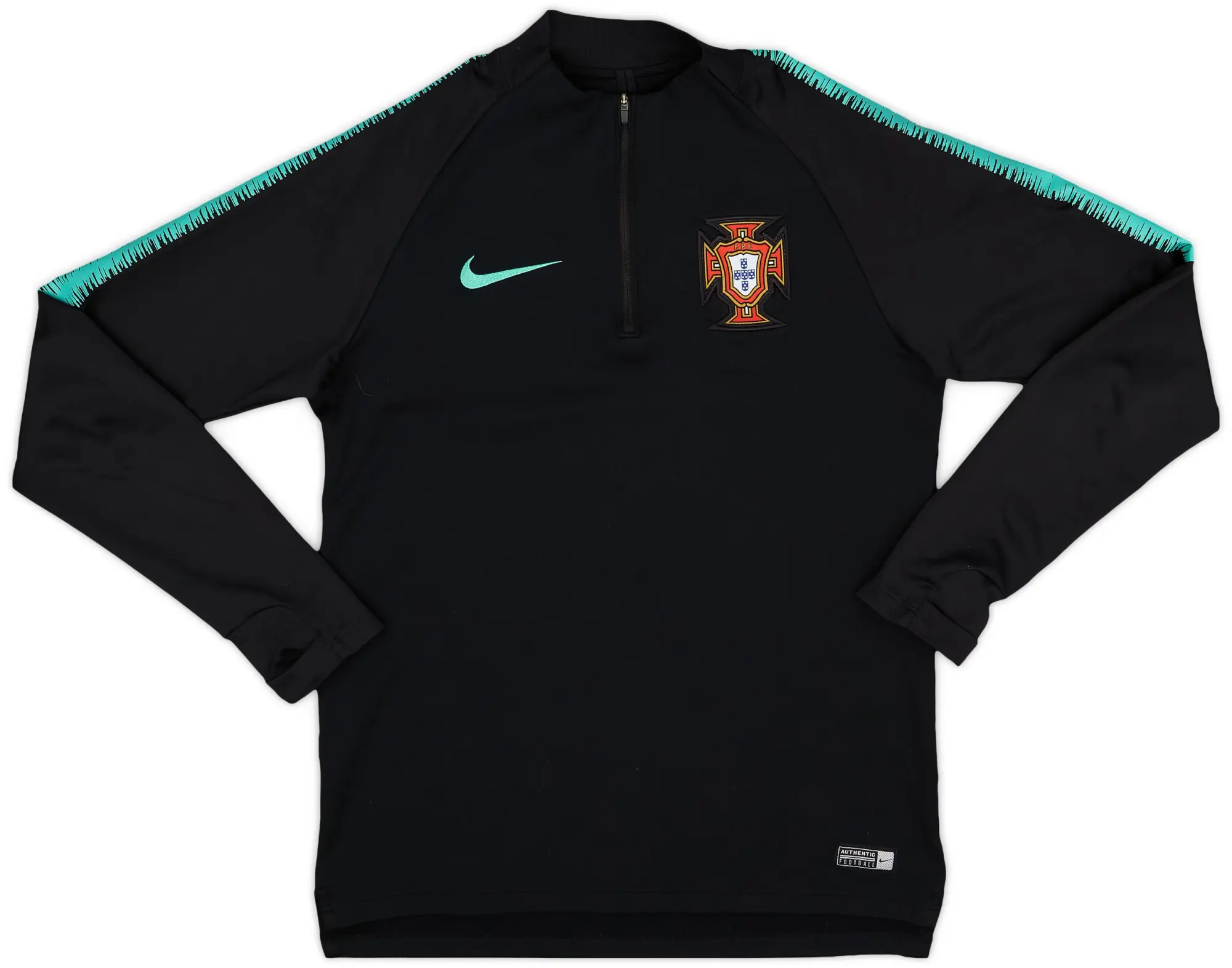 2018-19 Portugal Nike 1/4 Zip Drill Top - 8/10 - (S)