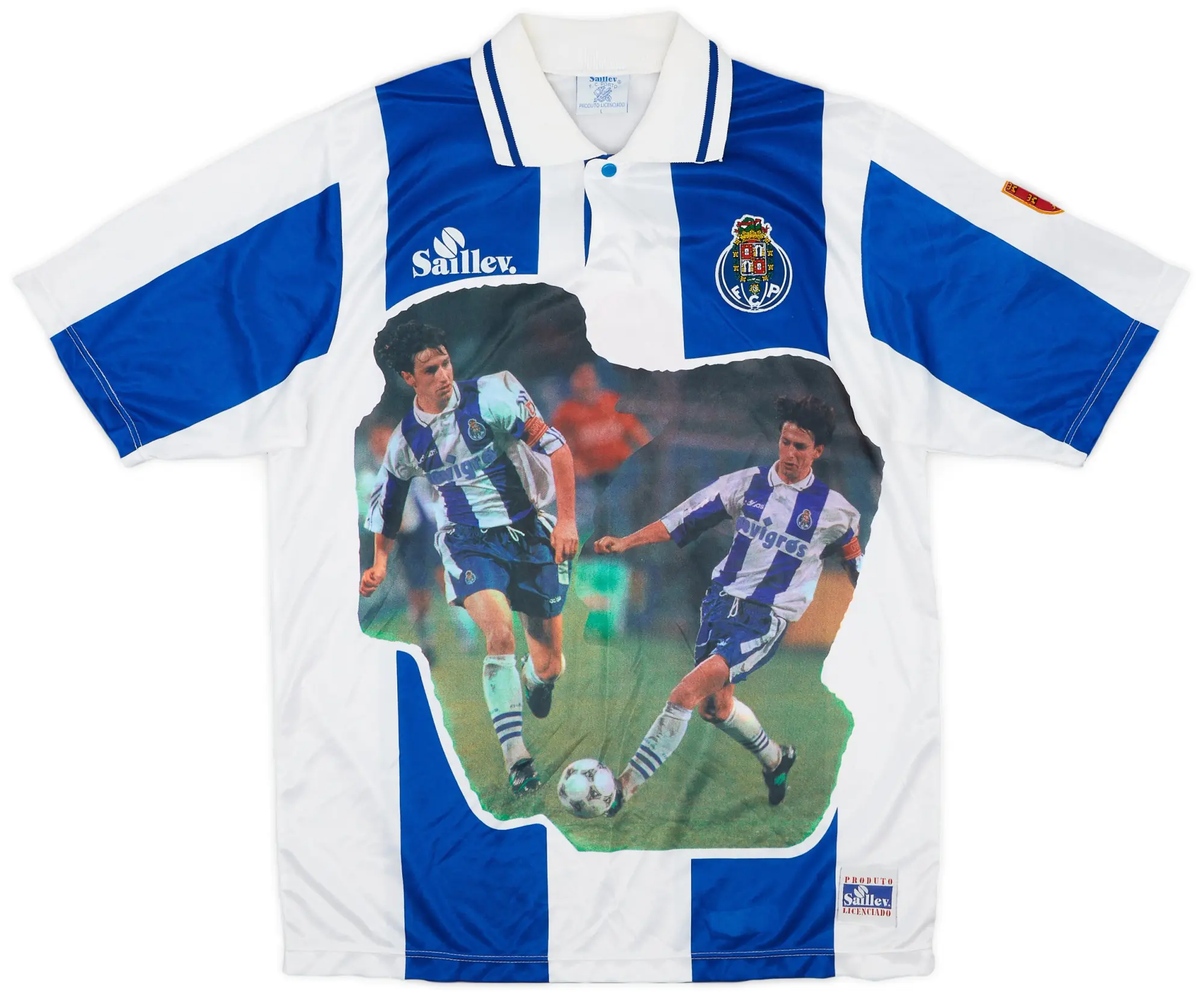 Training 1995-96 Porto Saillev Domingos Paciencia Fan Shirt Domingos #9 - 8/10 - (L)