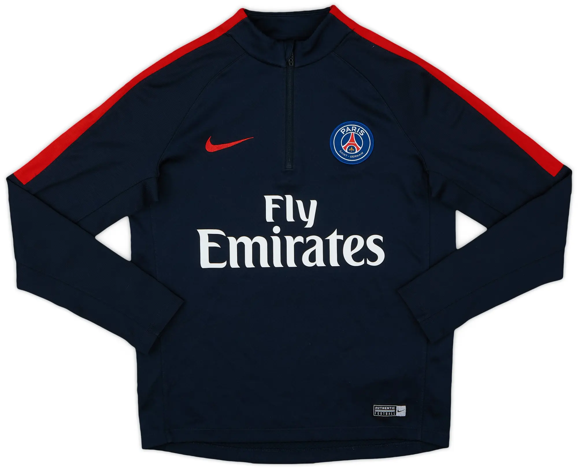 2016-17 Paris Saint-Germain Nike 1/4 Zip Drill Top - 9/10 - (M.Boys)