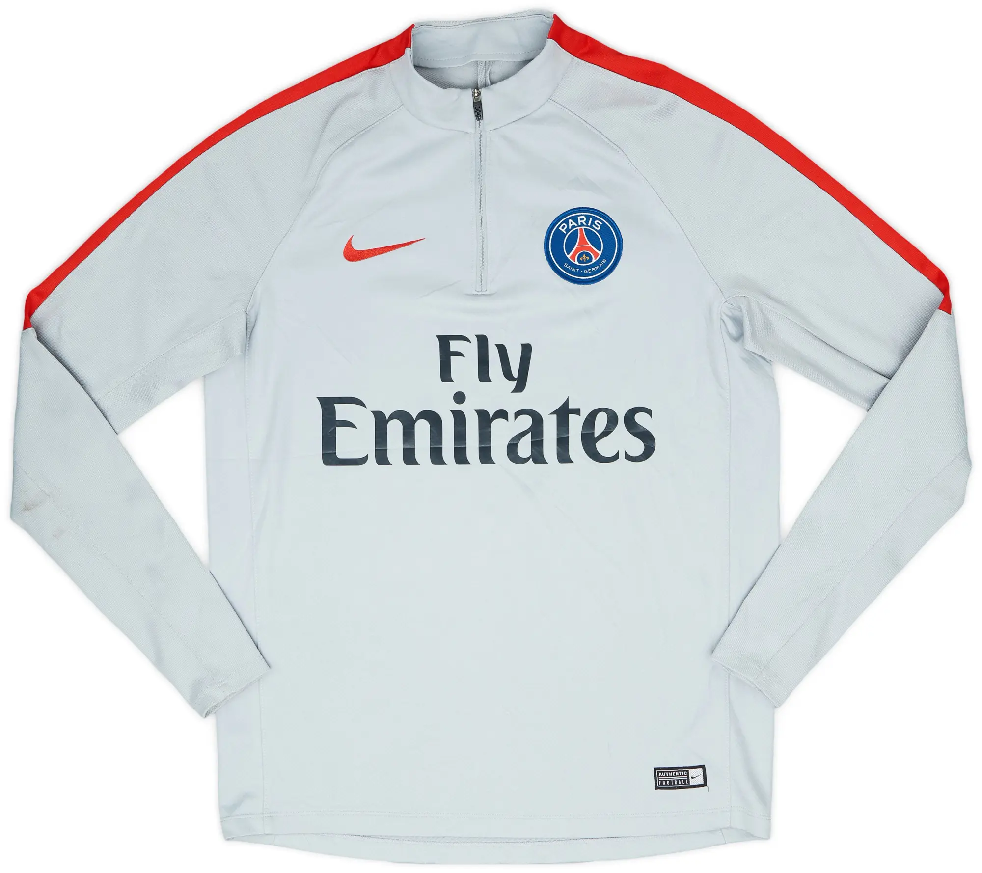 2017-18 Paris Saint-Germain Nike 1/4 Zip Training Top - 7/10 - (M)