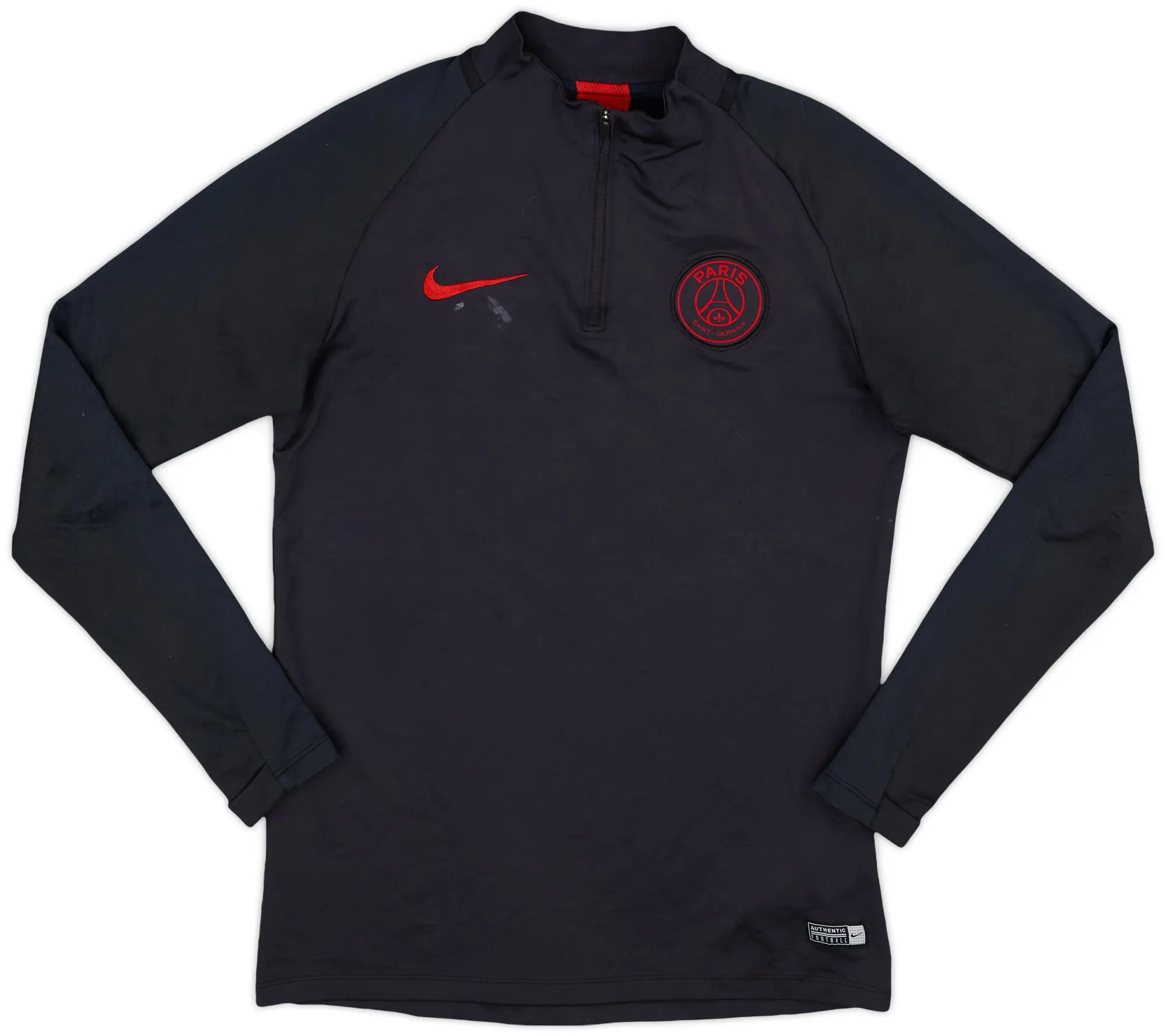 2019-20 Paris Saint-Germain Nike 1/4 Zip Training Top - 4/10 - (S)