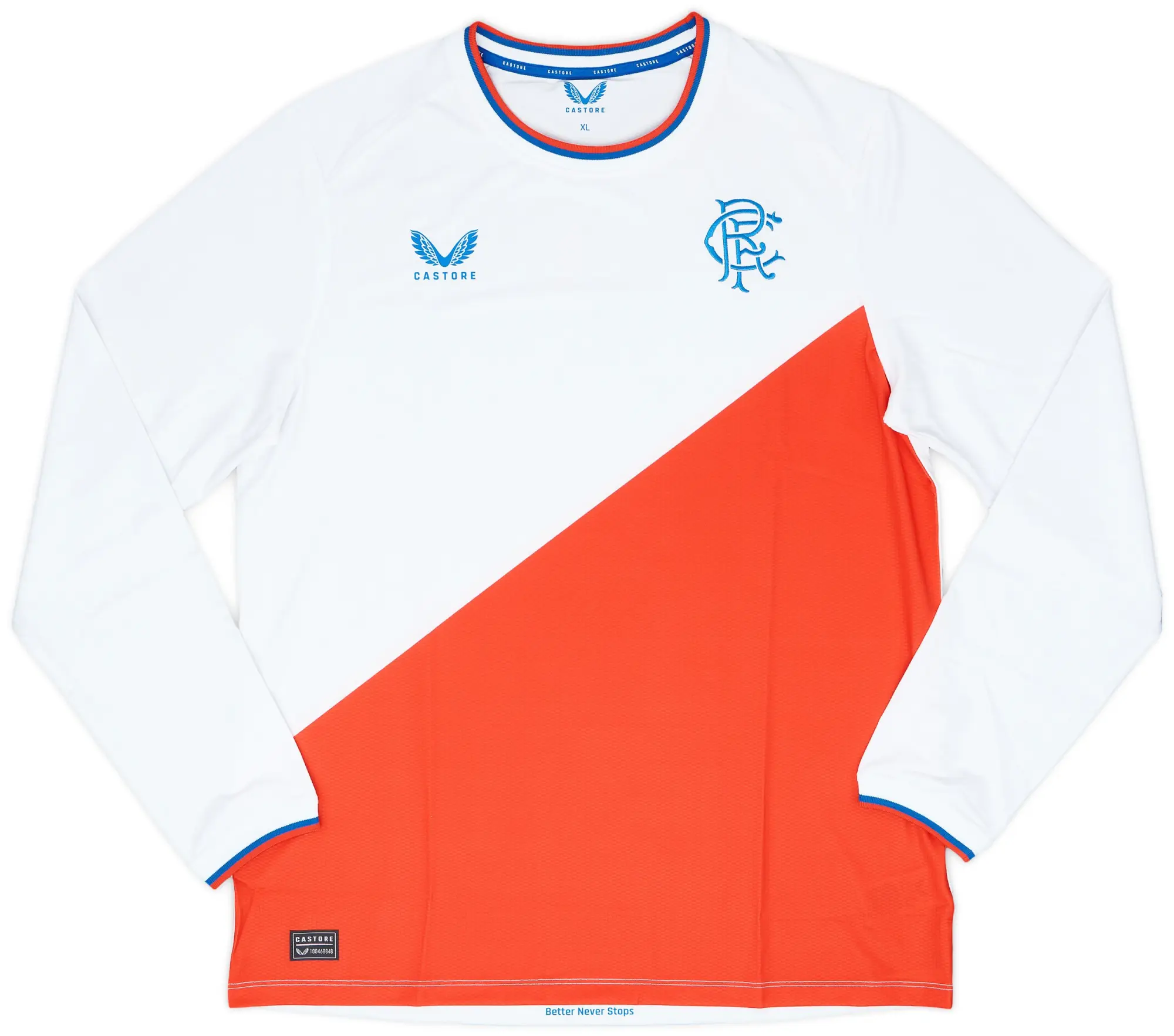 Castore 2022-23 Rangers Away L/S Shirt - 10/10 - (XL)