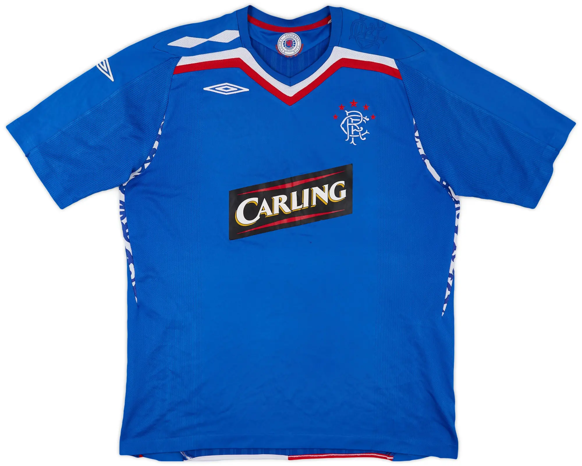 Umbro 2007-08 Rangers Home Shirt - 6/10 - (XL)