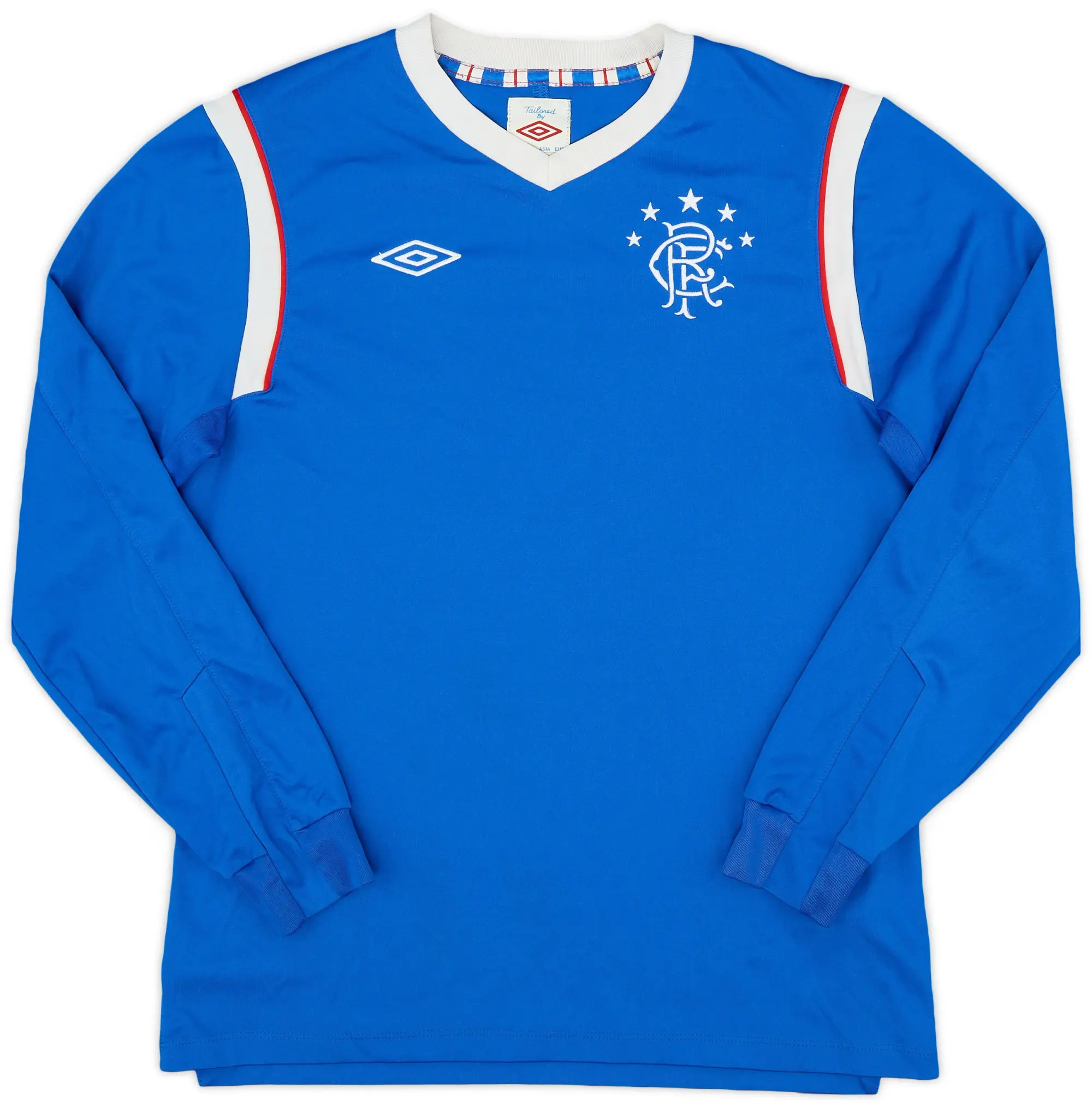 Umbro 2011-12 Rangers Home L/S Shirt - 7/10 - (L.Boys)