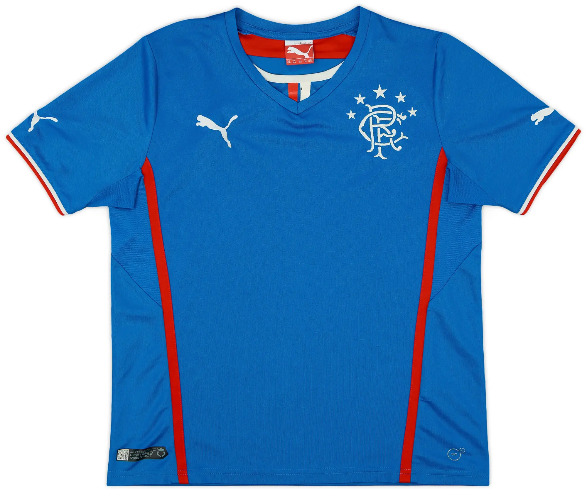 Puma 2013-14 Rangers Home Shirt - 7/10 - (XL.Boys)