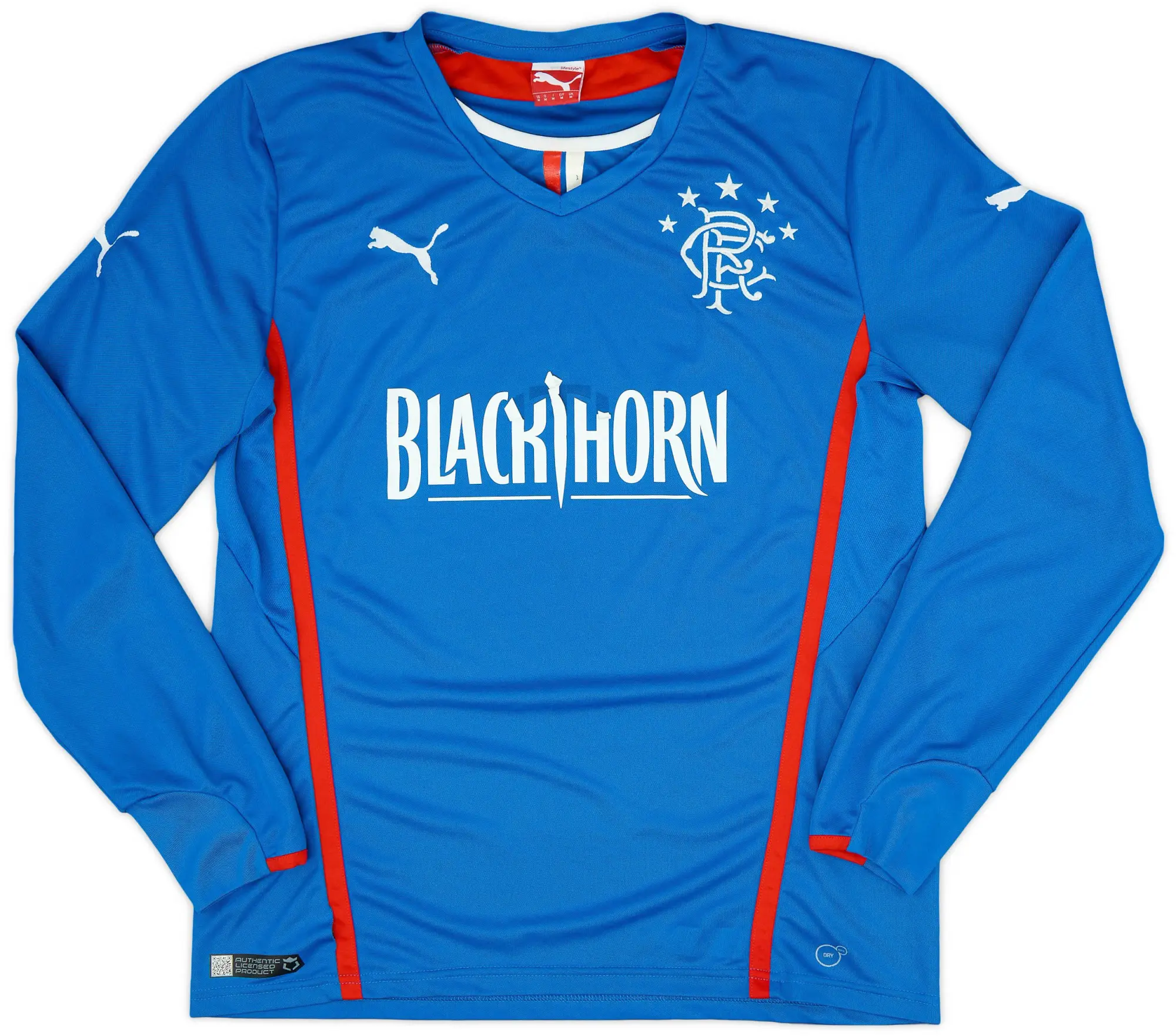 Puma 2013-14 Rangers Home L/S Shirt - 4/10 - (M)