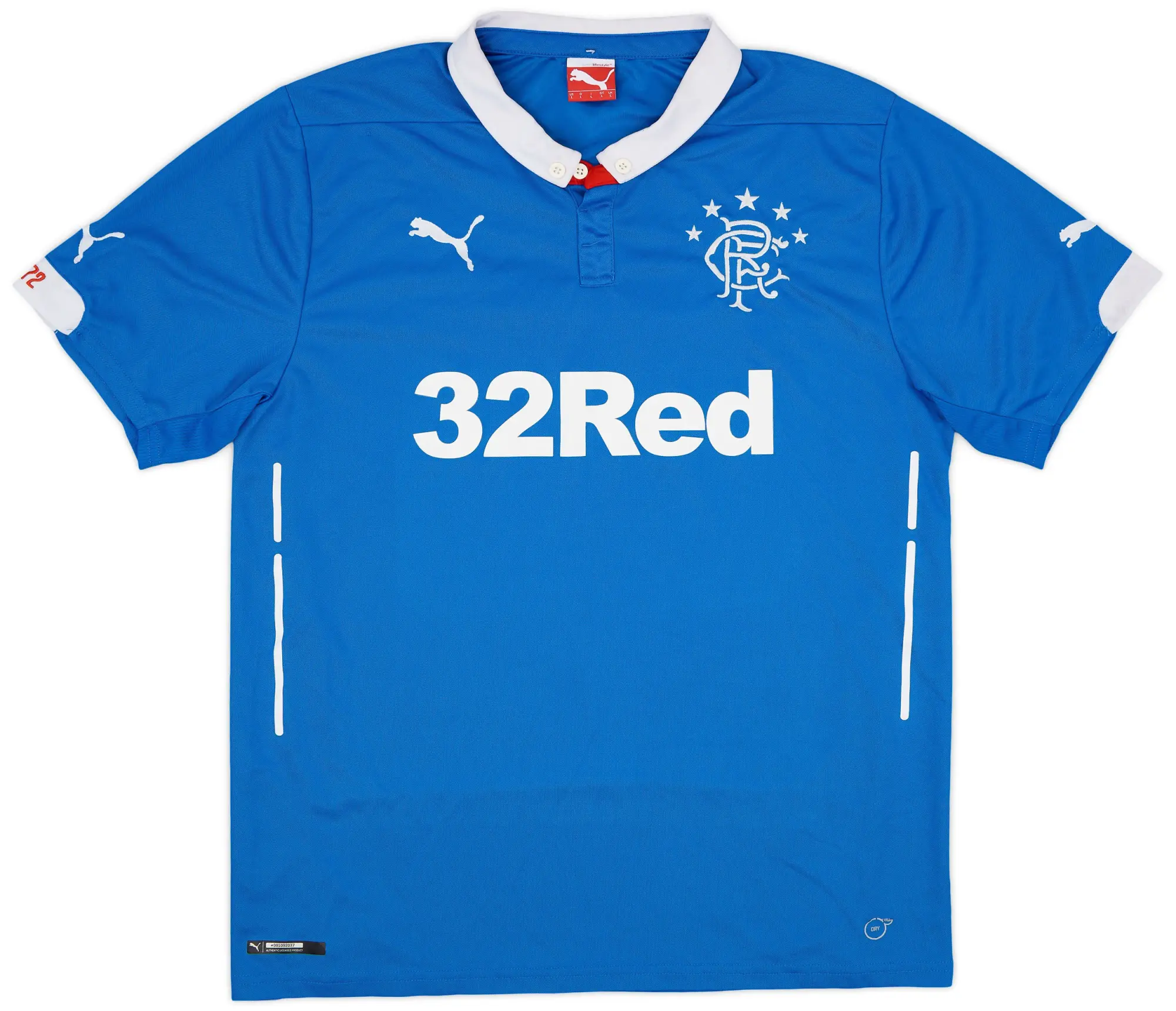 Puma 2014-15 Rangers Home Shirt - 8/10 - (L)