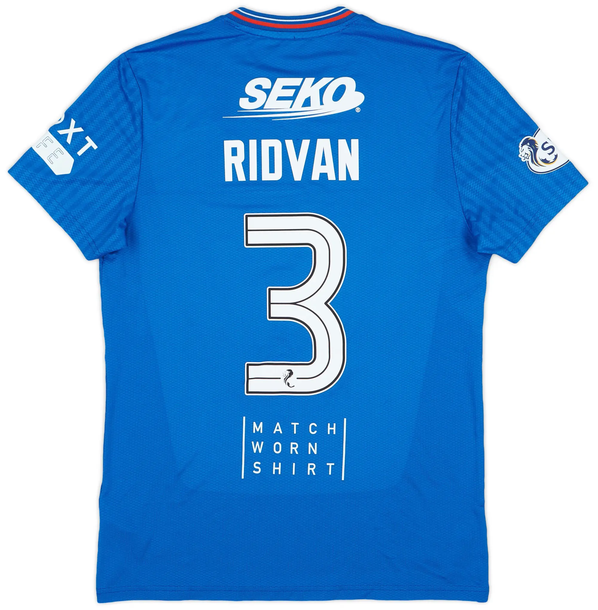 Castore 2023-24 Rangers Match Issue Home Shirt Ridvan #3