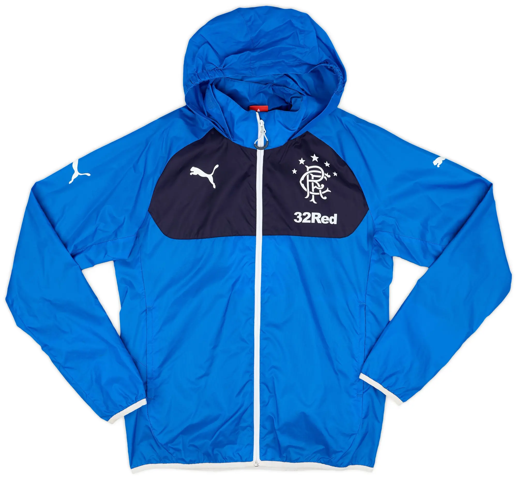 2014-15 Rangers Puma Hooded Rain Jacket - 8/10 - (M)