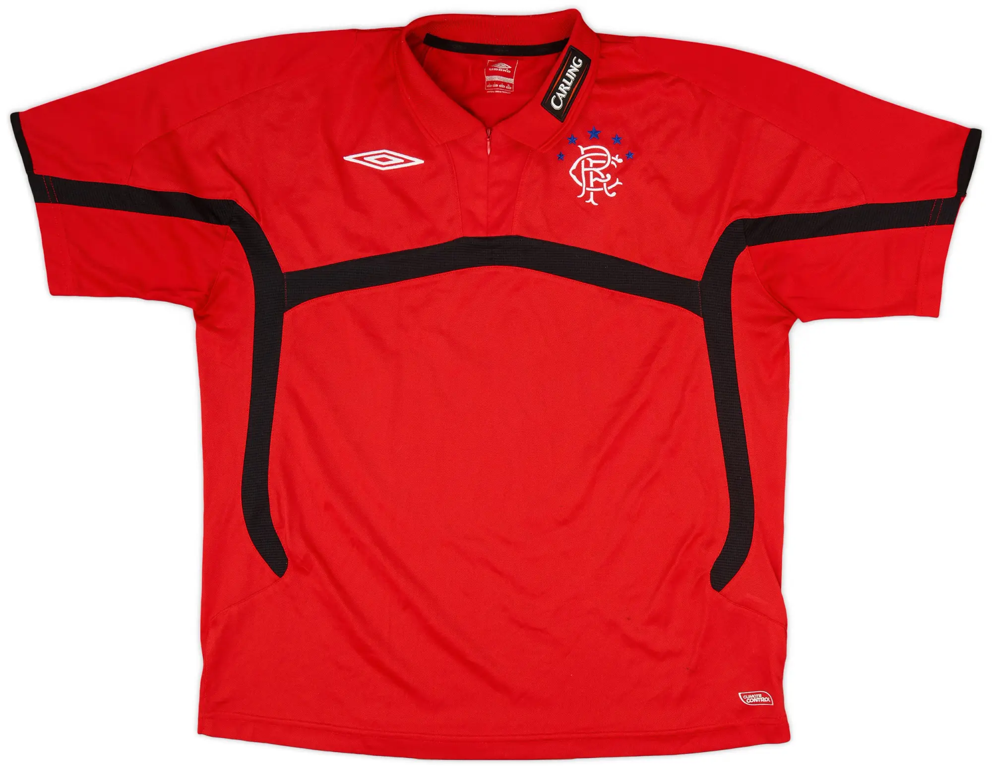 2009-10 Rangers Umbro 1/4 Zip Polo Shirt - 9/10 - (L)