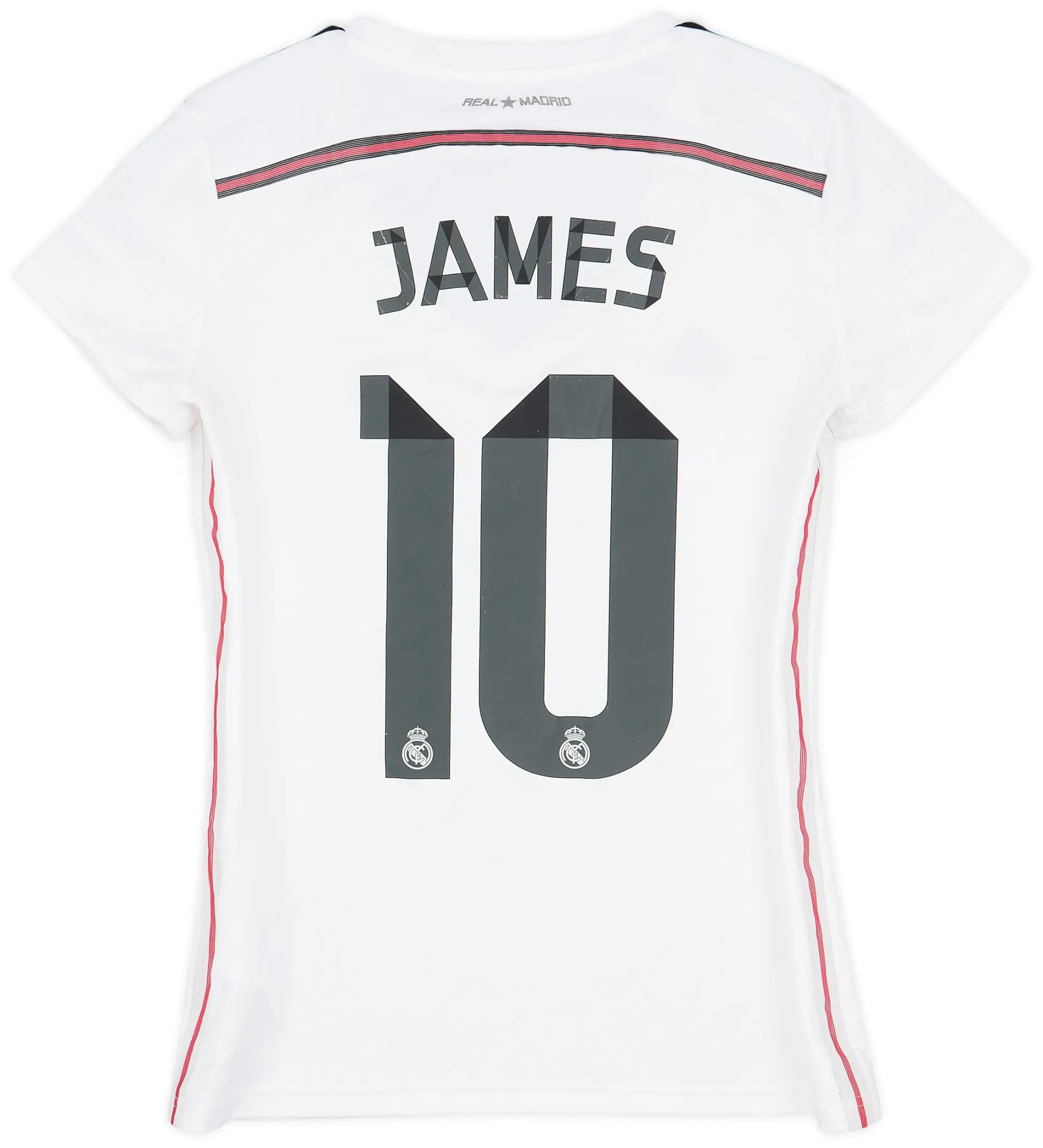 adidas 2014-15 Real Madrid Home Shirt James #10 - 5/10 - (Women's M)