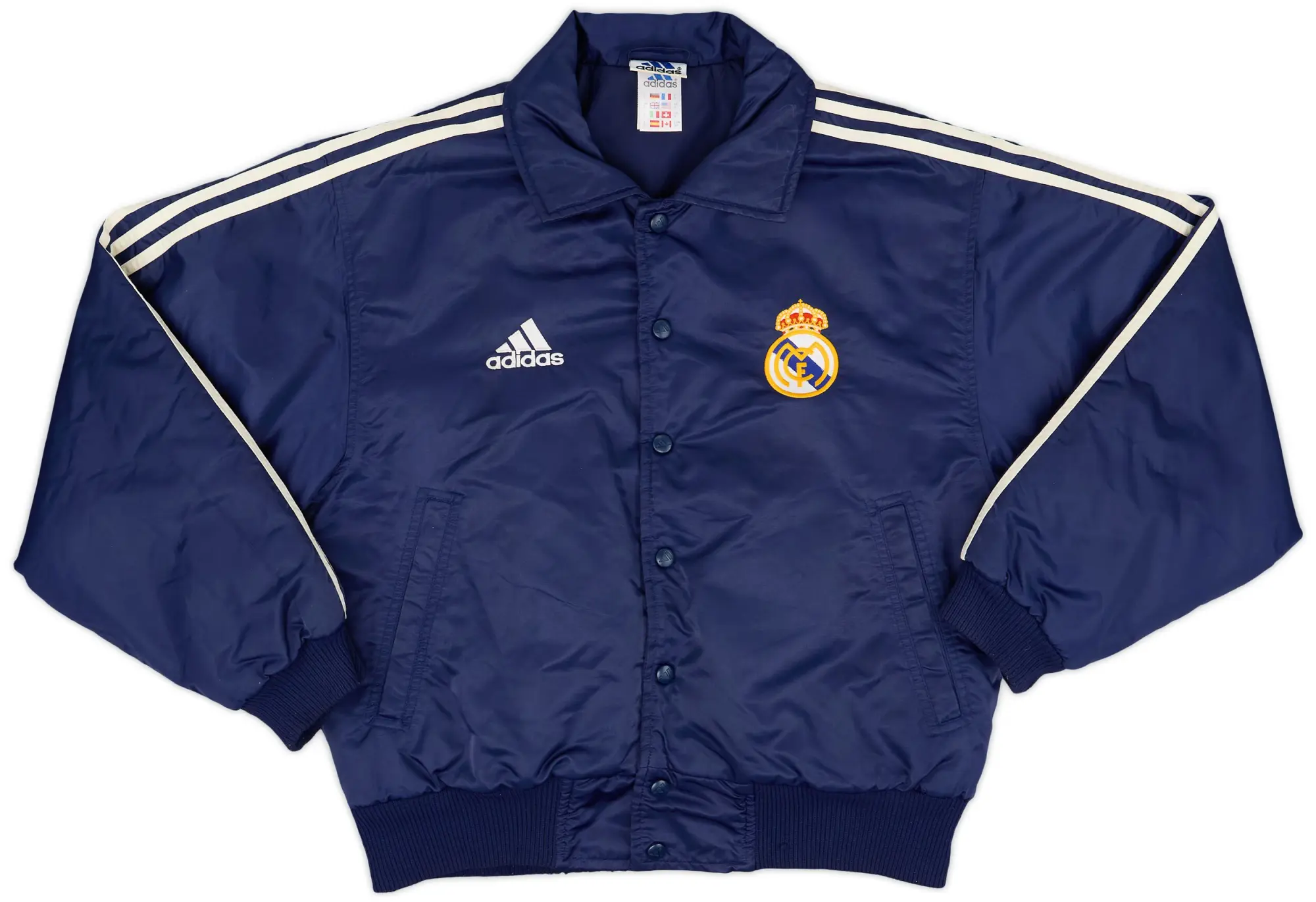 2000-01 Real Madrid adidas Bomber Jacket - 6/10 - (S)