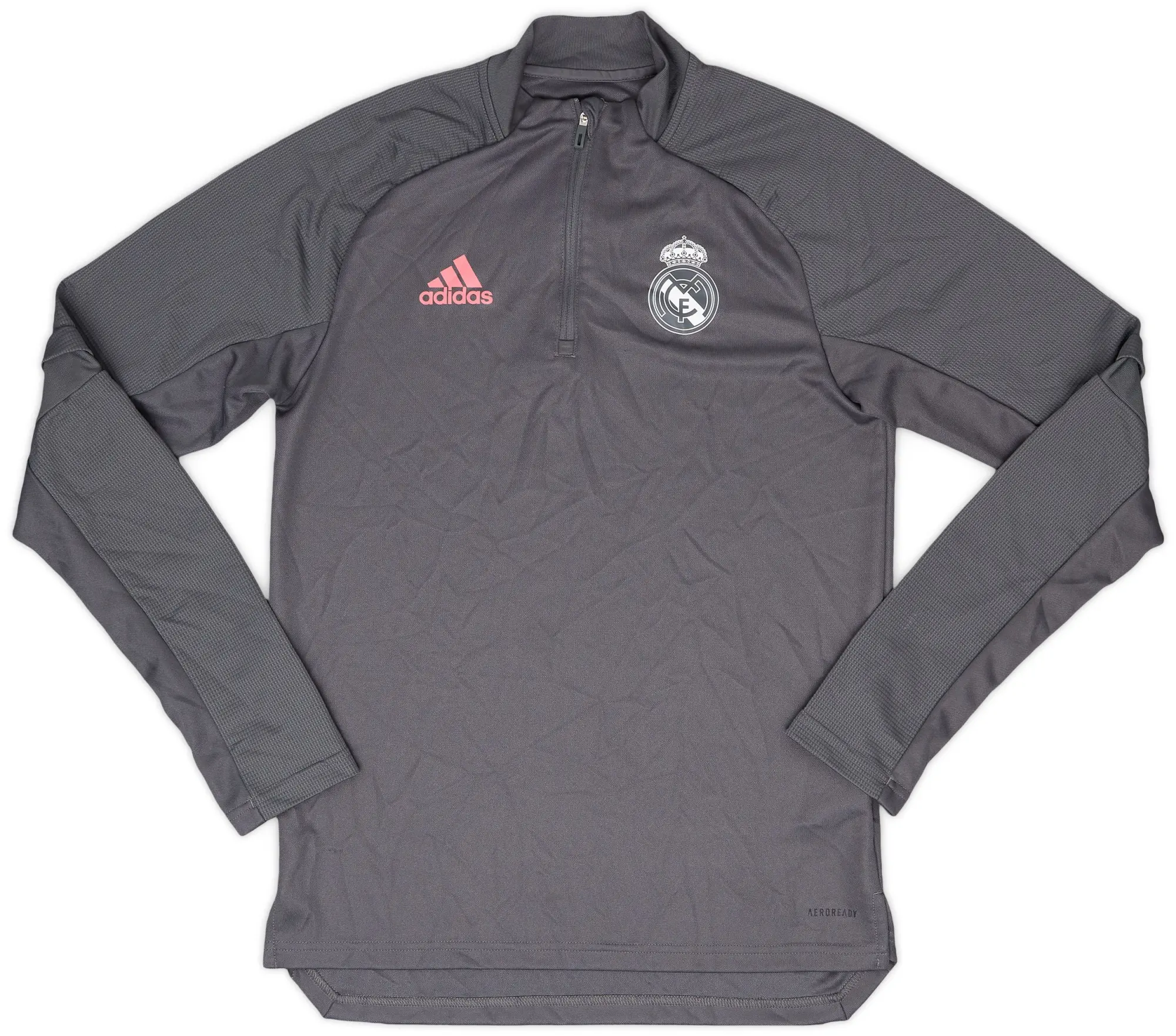 2020-21 Real Madrid adidas 1/4 Zip Drill Top - 9/10 - (S)