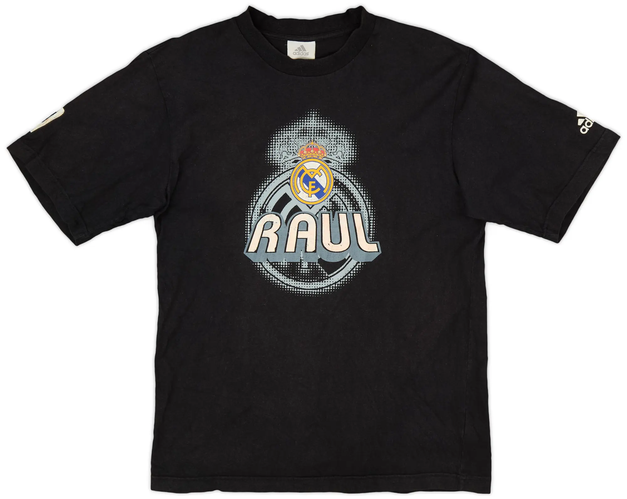 2001-02 Real Madrid adidas 'Raul' Graphic Tee - 5/10 - (L)