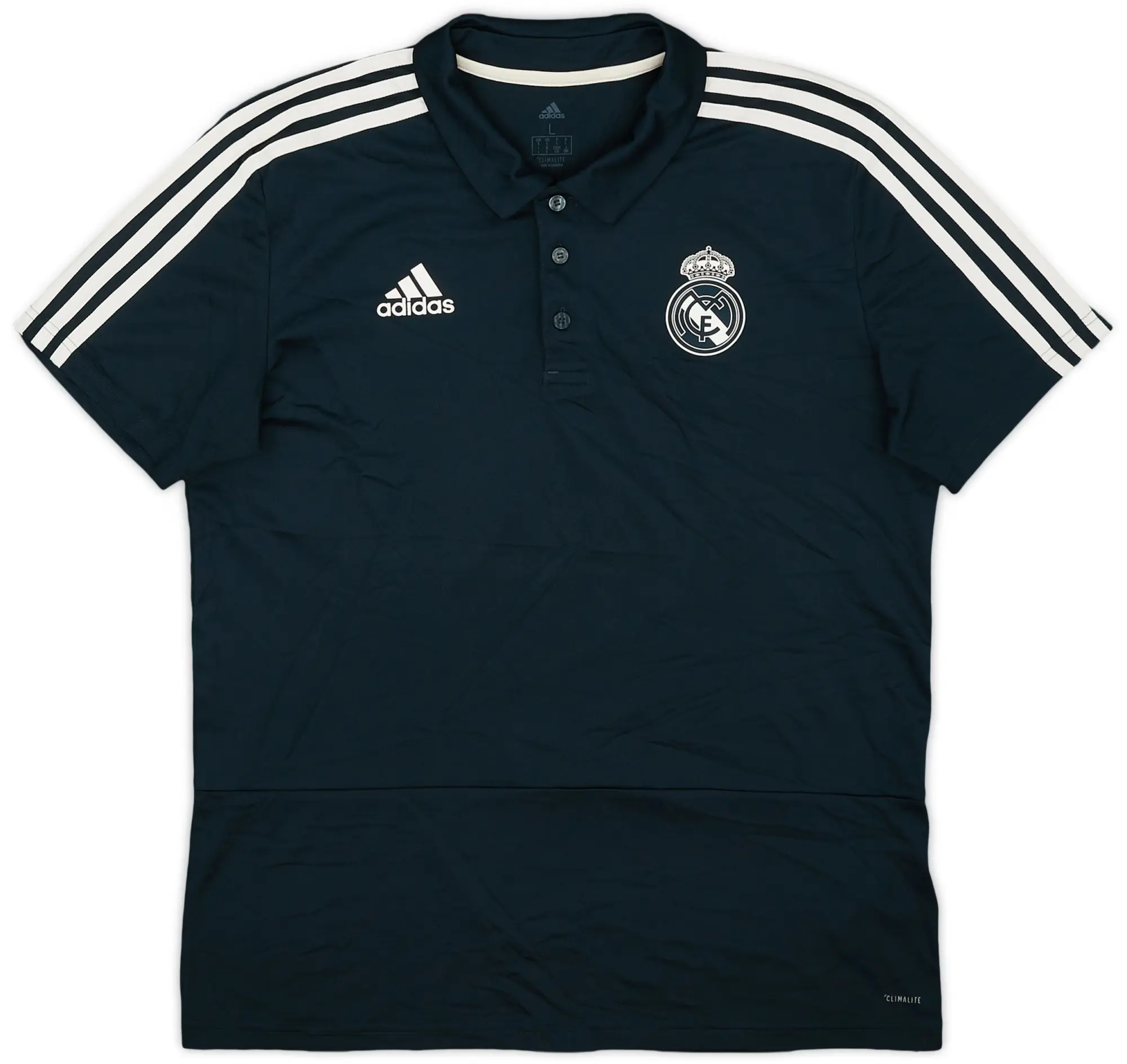 2018-19 Real Madrid adidas Polo Shirt - 9/10 - (L)